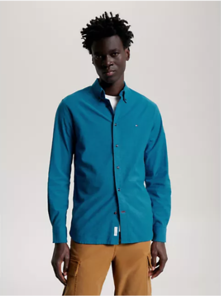 Tommy Hilfiger 1985 Flex Oxford RF Shirt Carbon Navy