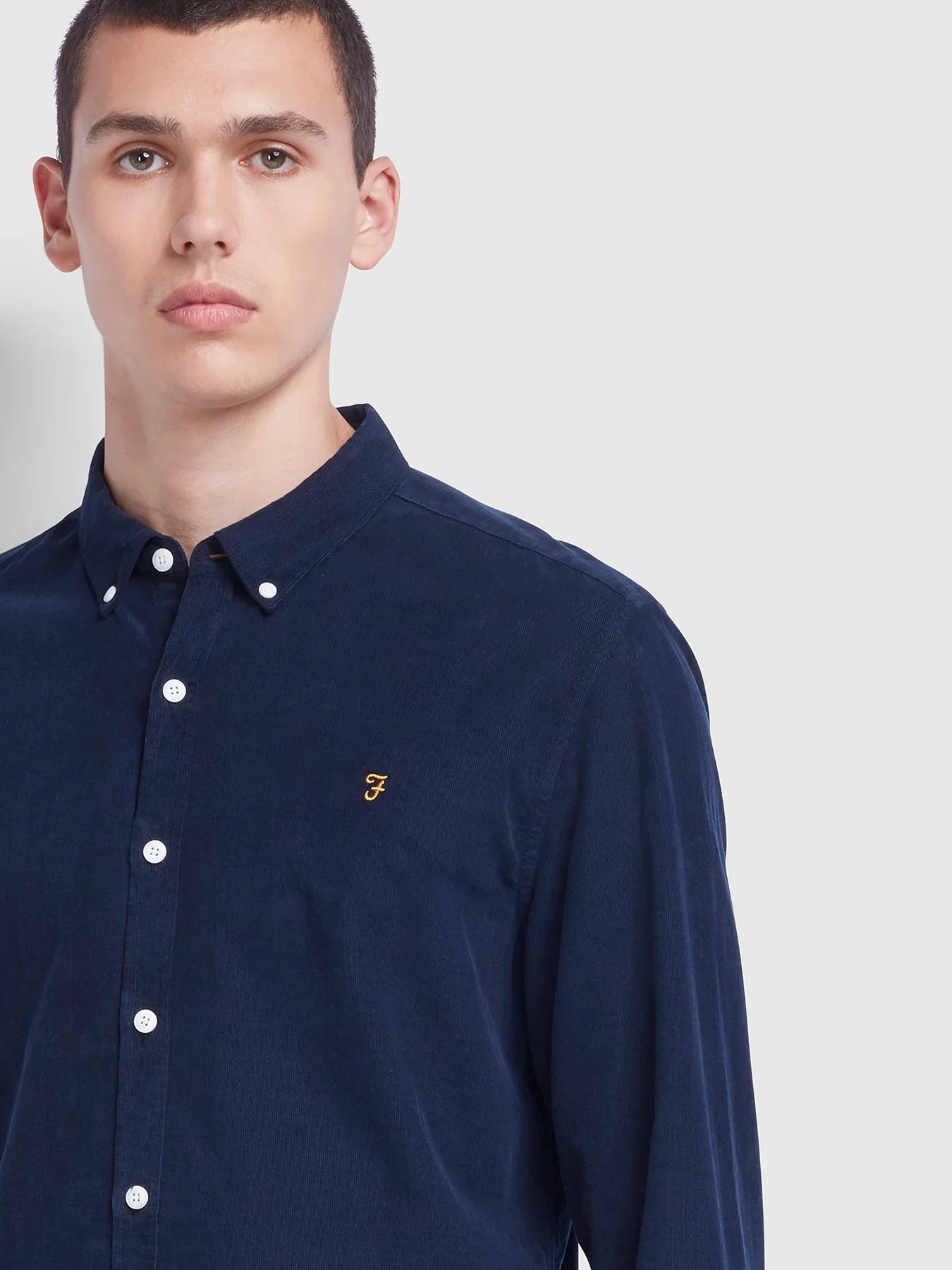 Farah Fontella Cord Shirt True Navy