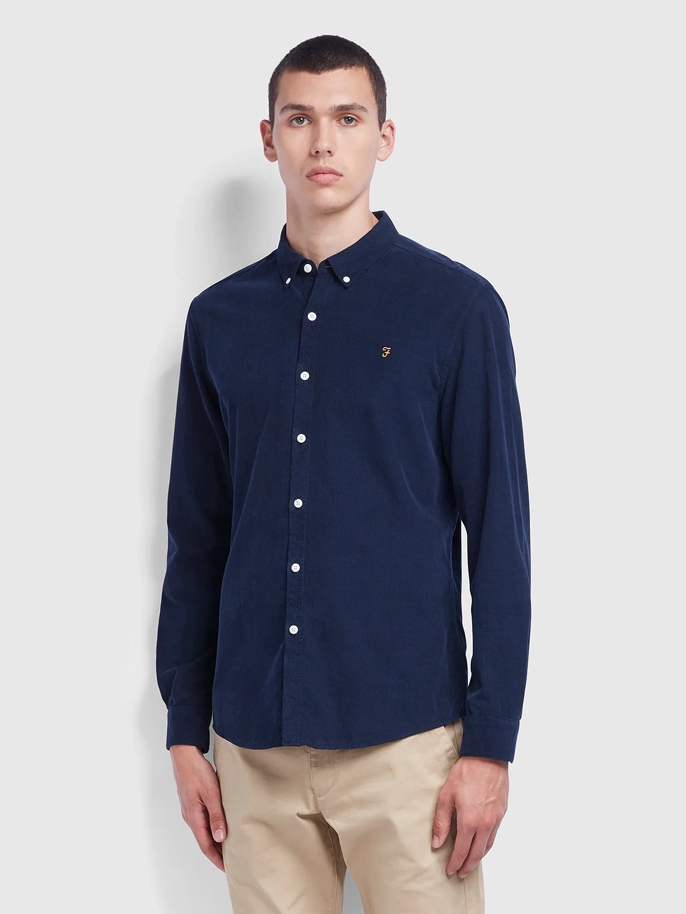 Farah Fontella Cord Shirt True Navy