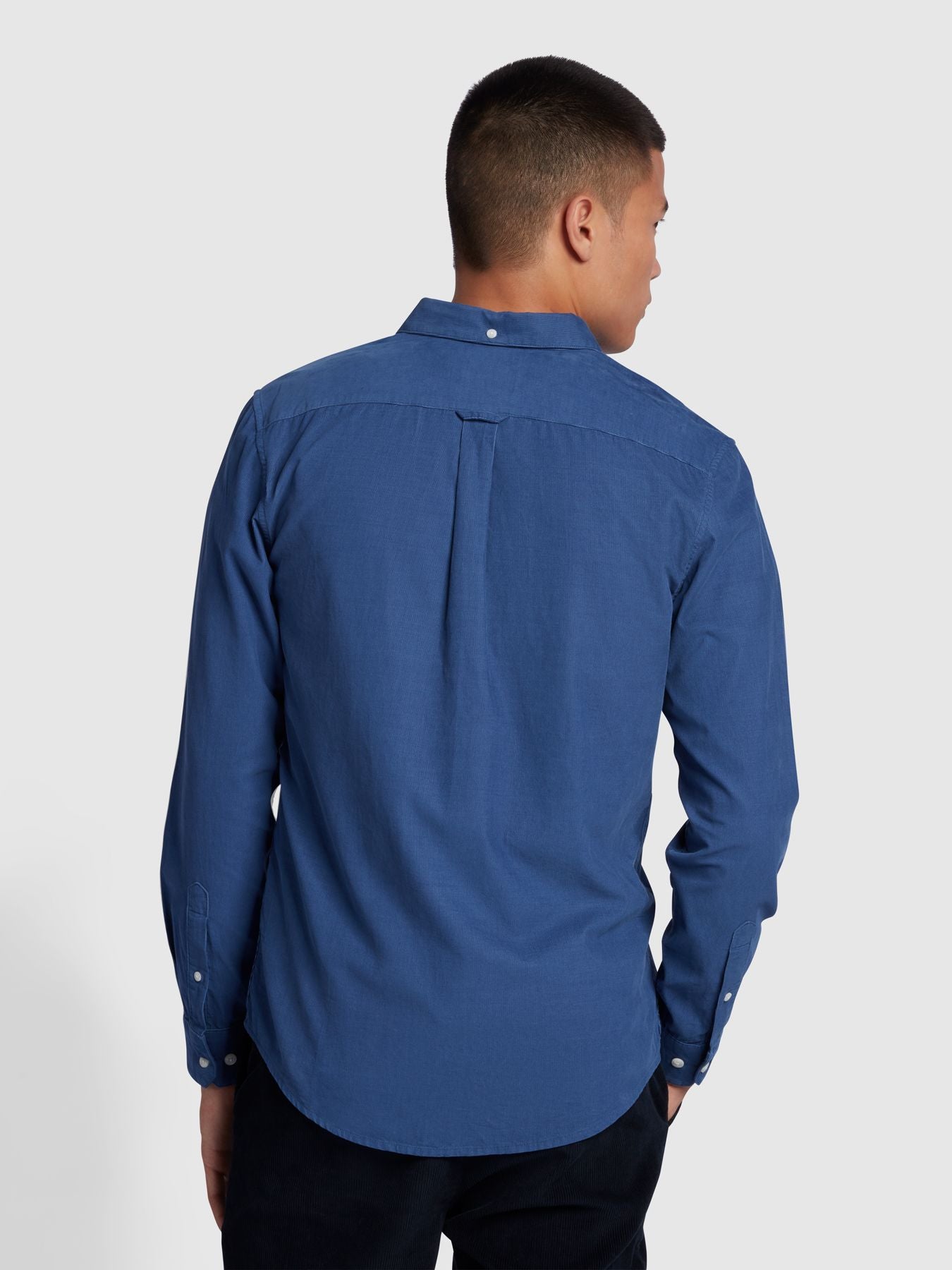 Farah Fontella Cord Shirt Steel Blue