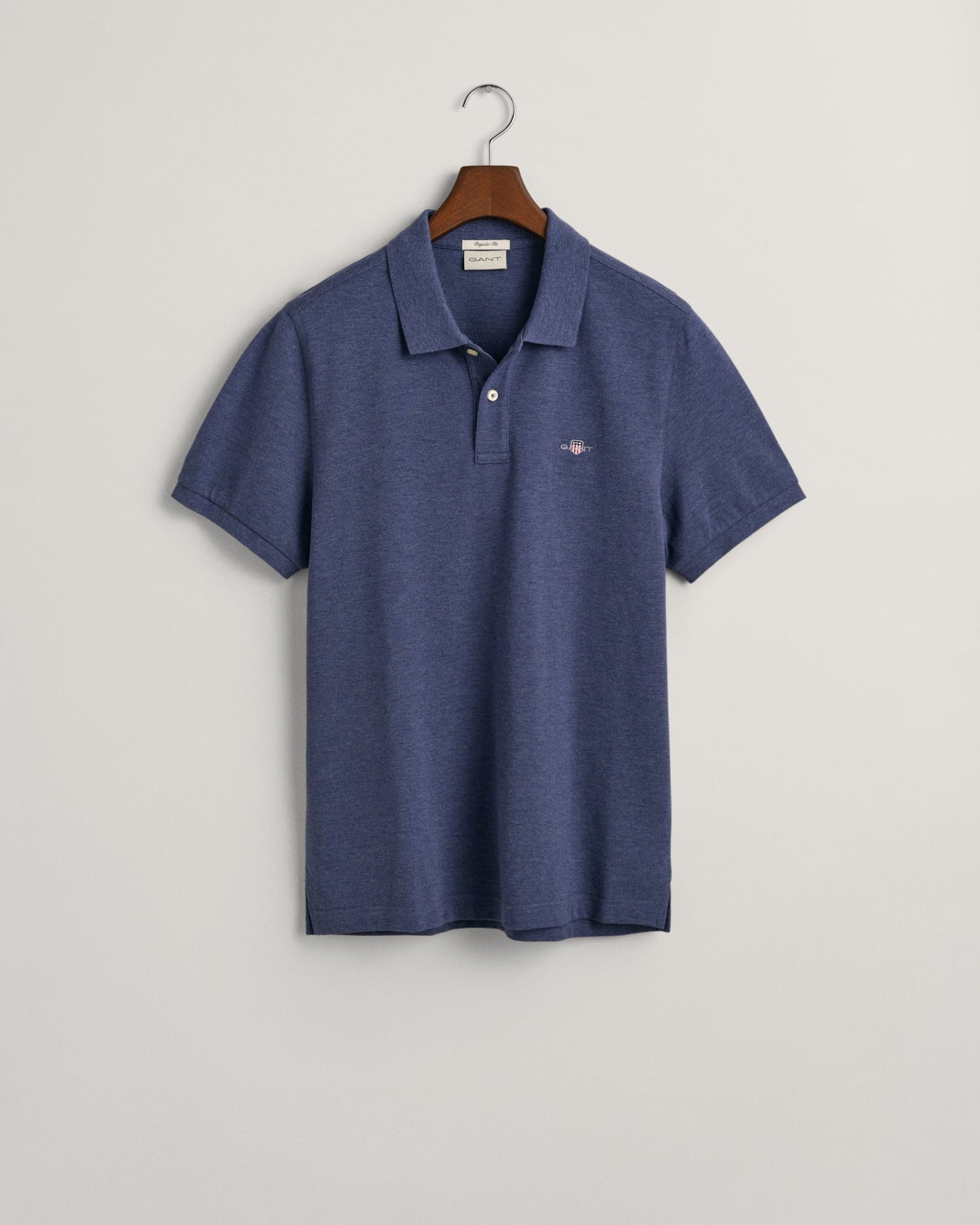 GANT Regular Shield Pique Polo Jeans Blue