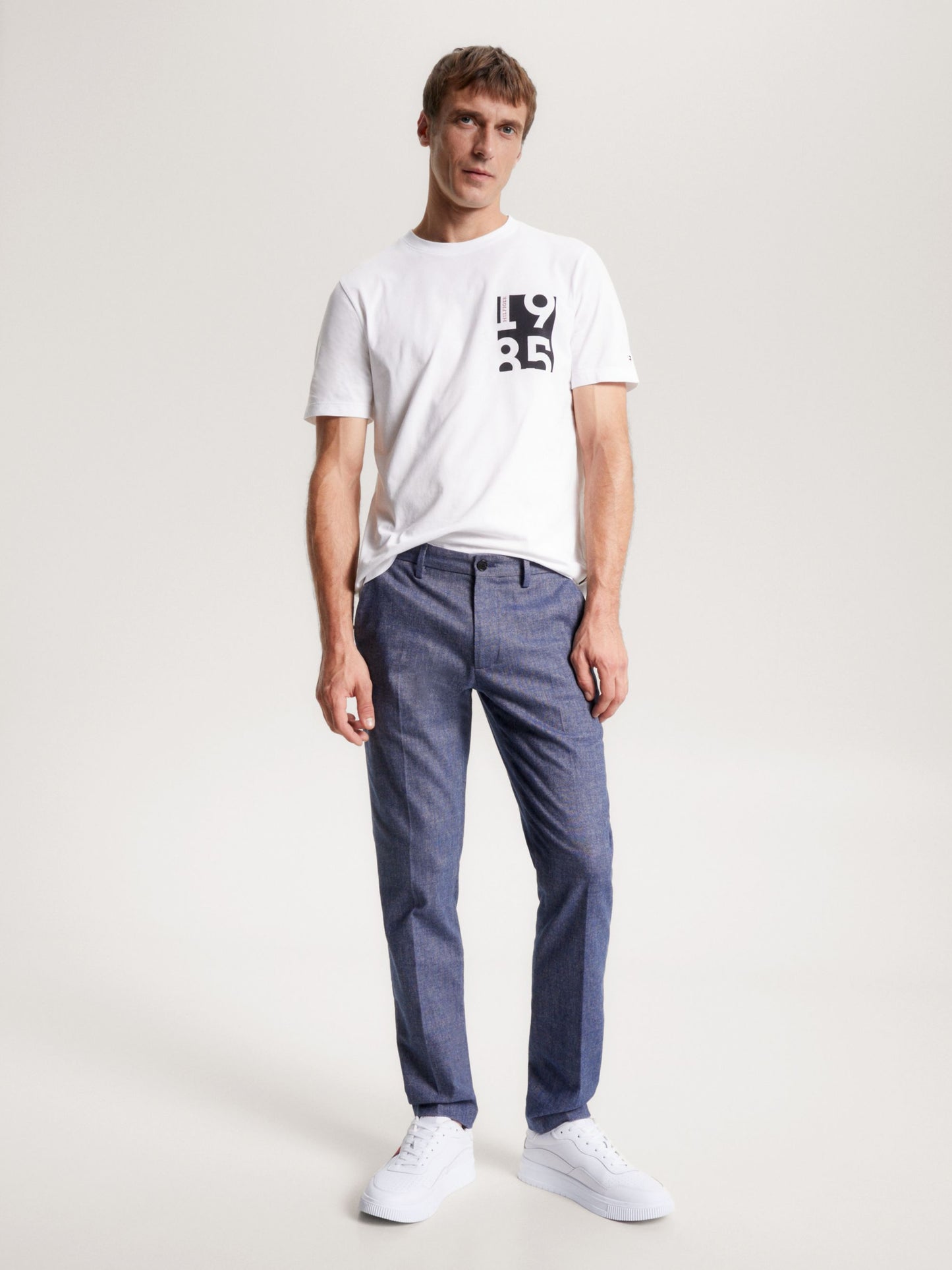 Tommy Hilfiger 1985 Logo Print T-Shirt White