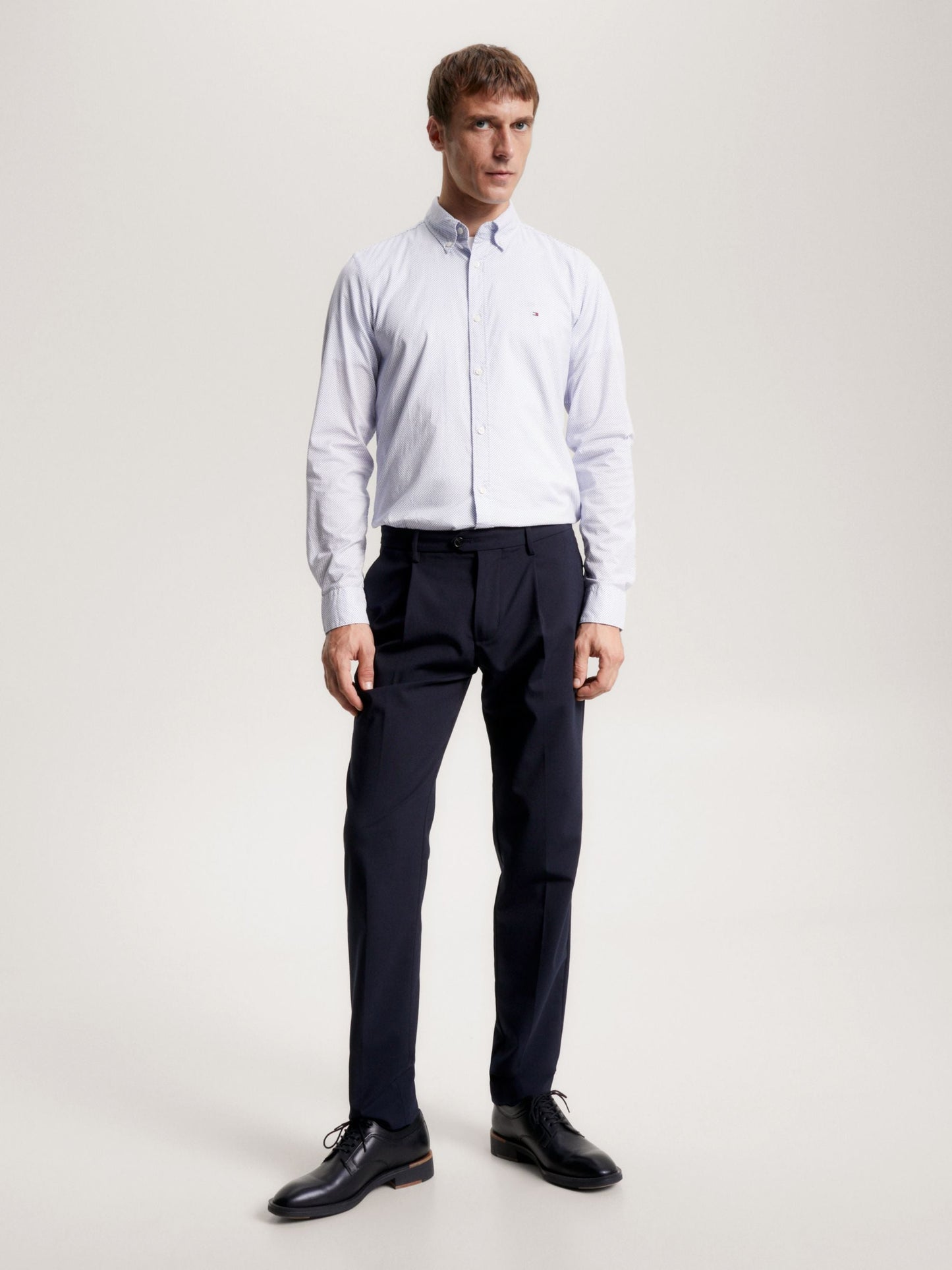 Tommy Hilfiger Natural Soft Flex Print Shirt White