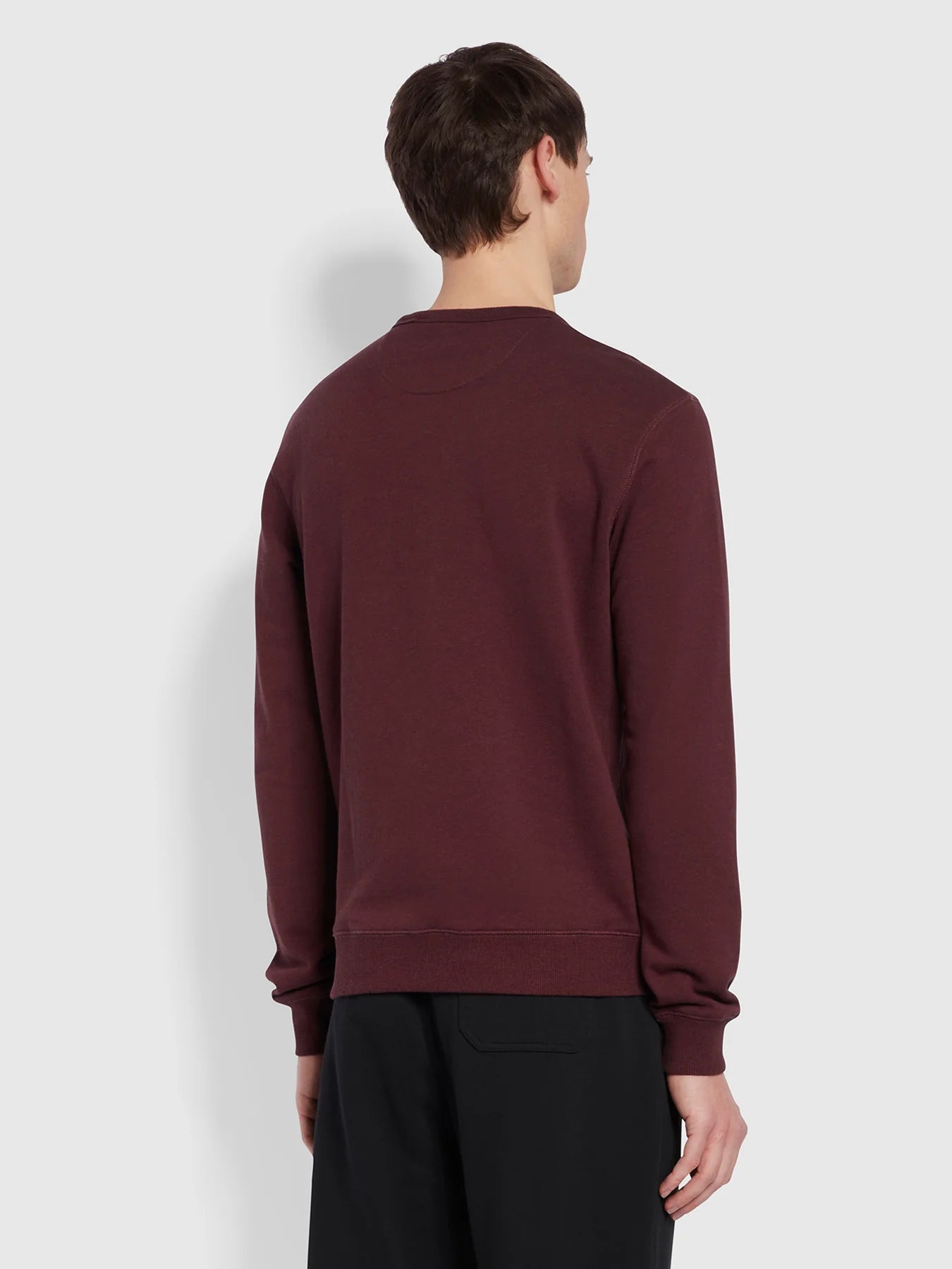 FARAH Tim New Crew Sweatshirt Farah Red
