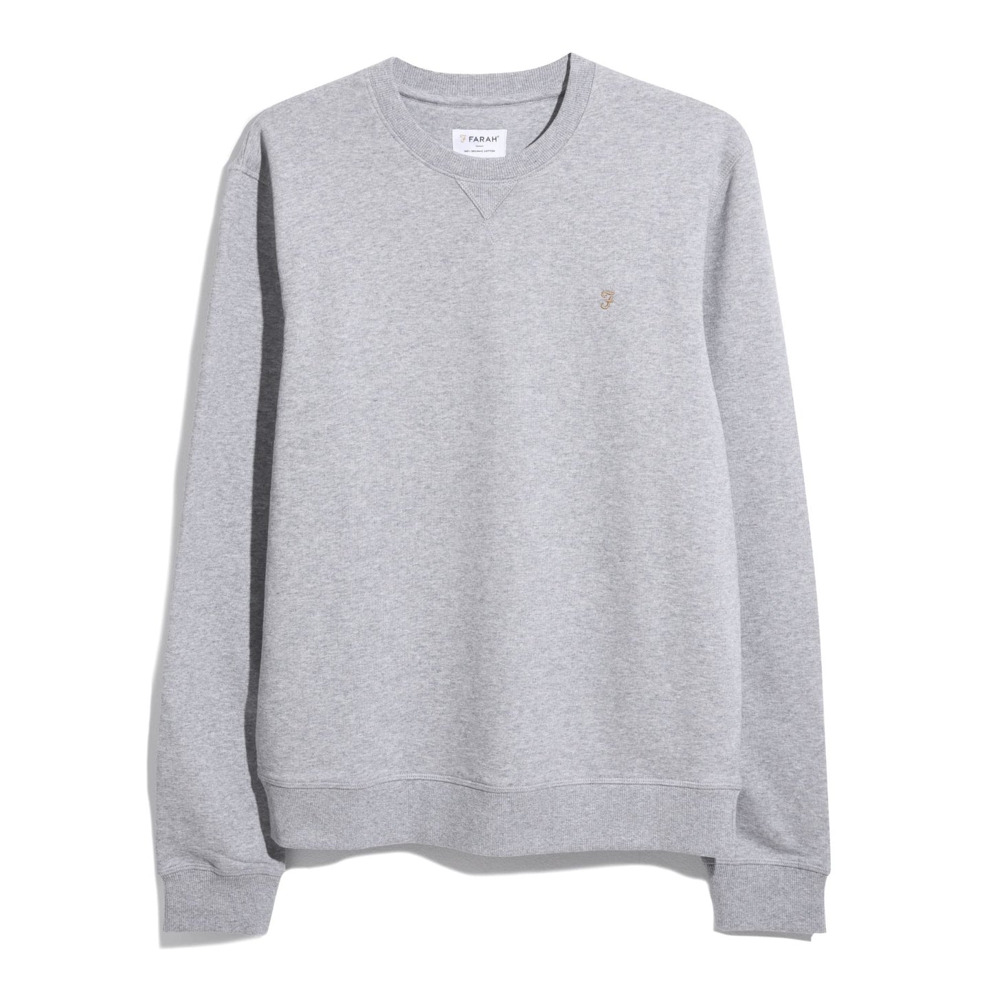 FARAH Tim New Crew Sweatshirt Light Grey