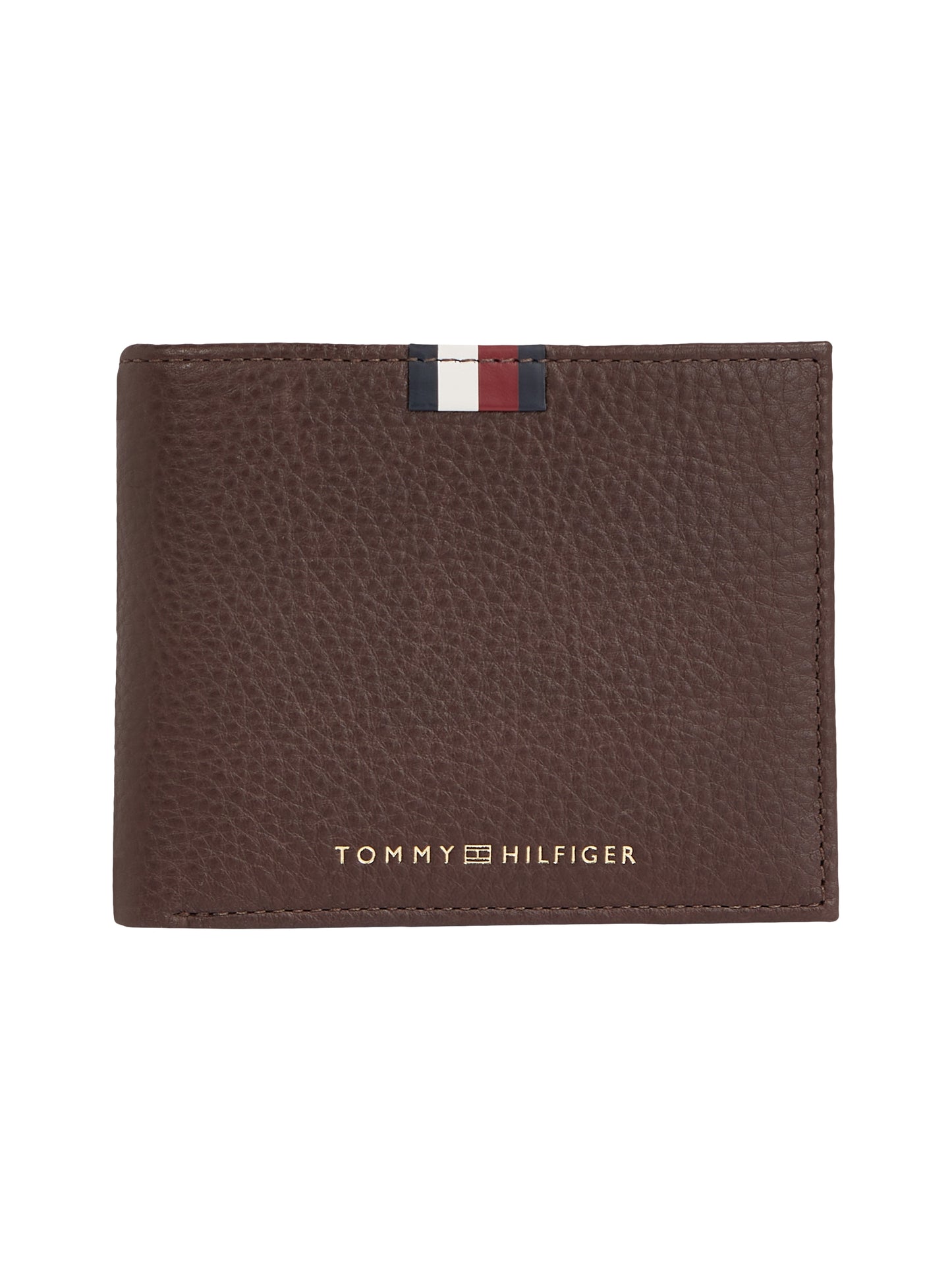 Tommy Hilfiger Premium Leather Mini CC Wallet Coffee Bean