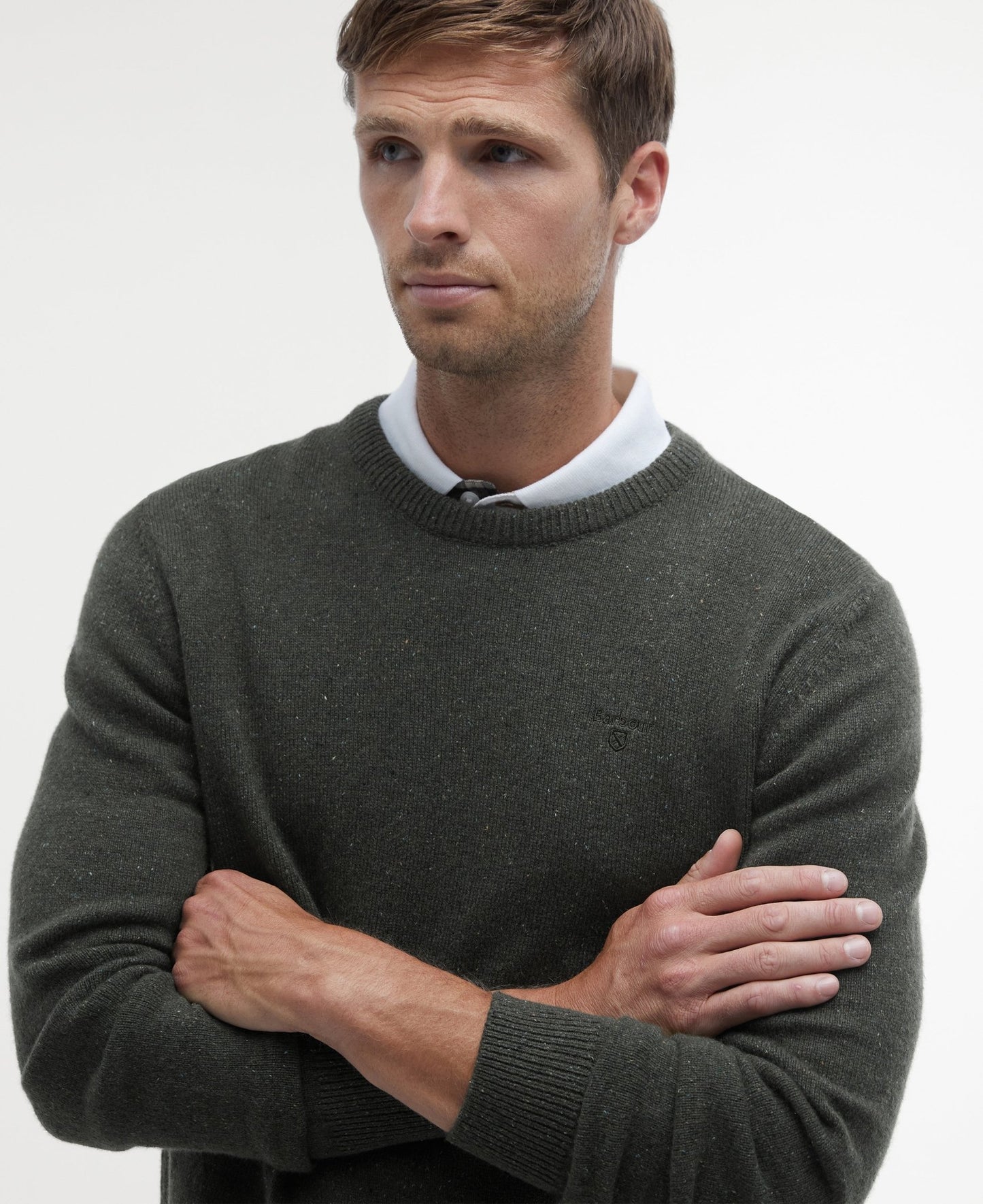 Barbour Essential Tisbury Crew Sweater - Matt O'Brien Fashions