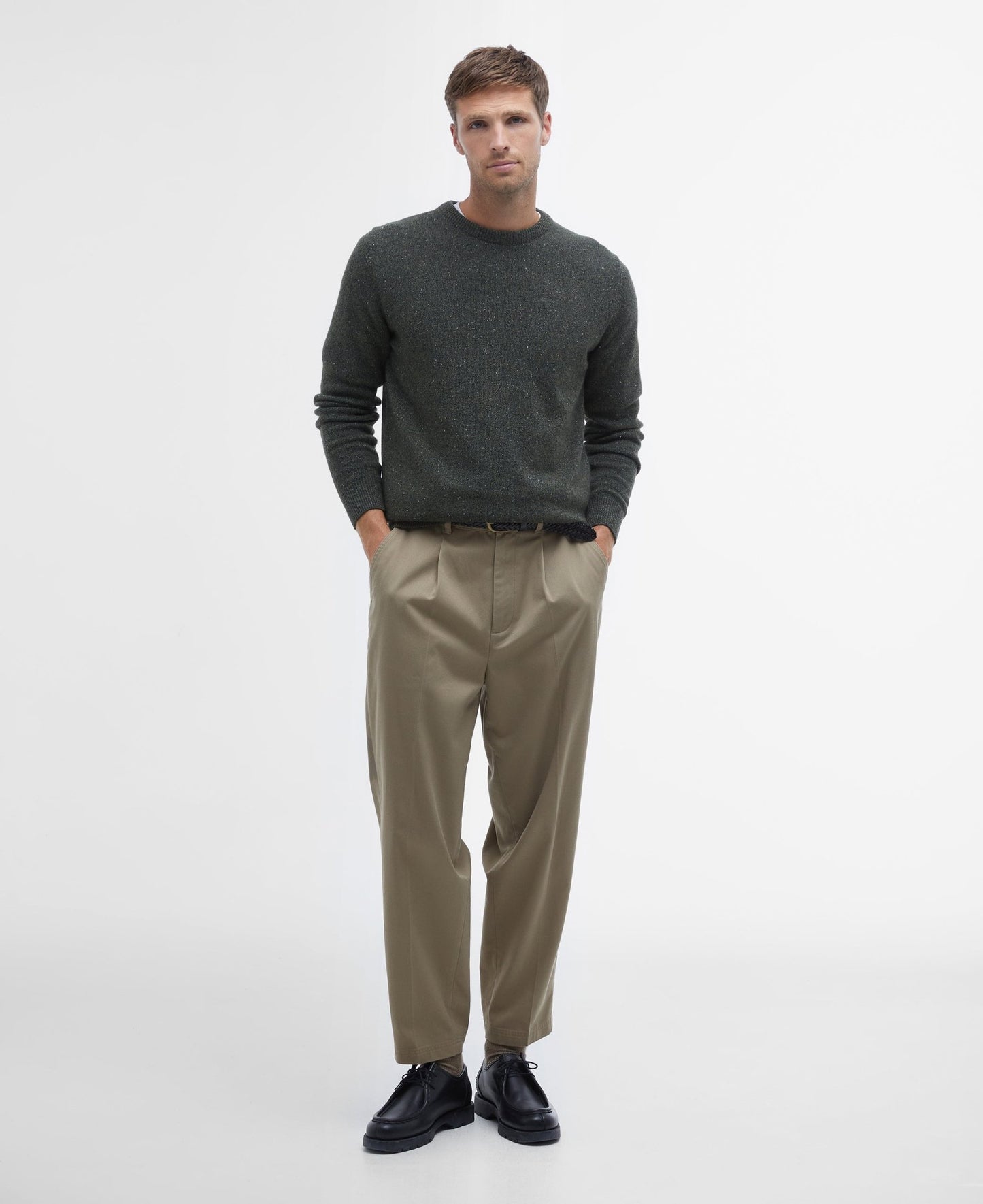 Barbour Essential Tisbury Crew Sweater - Matt O'Brien Fashions