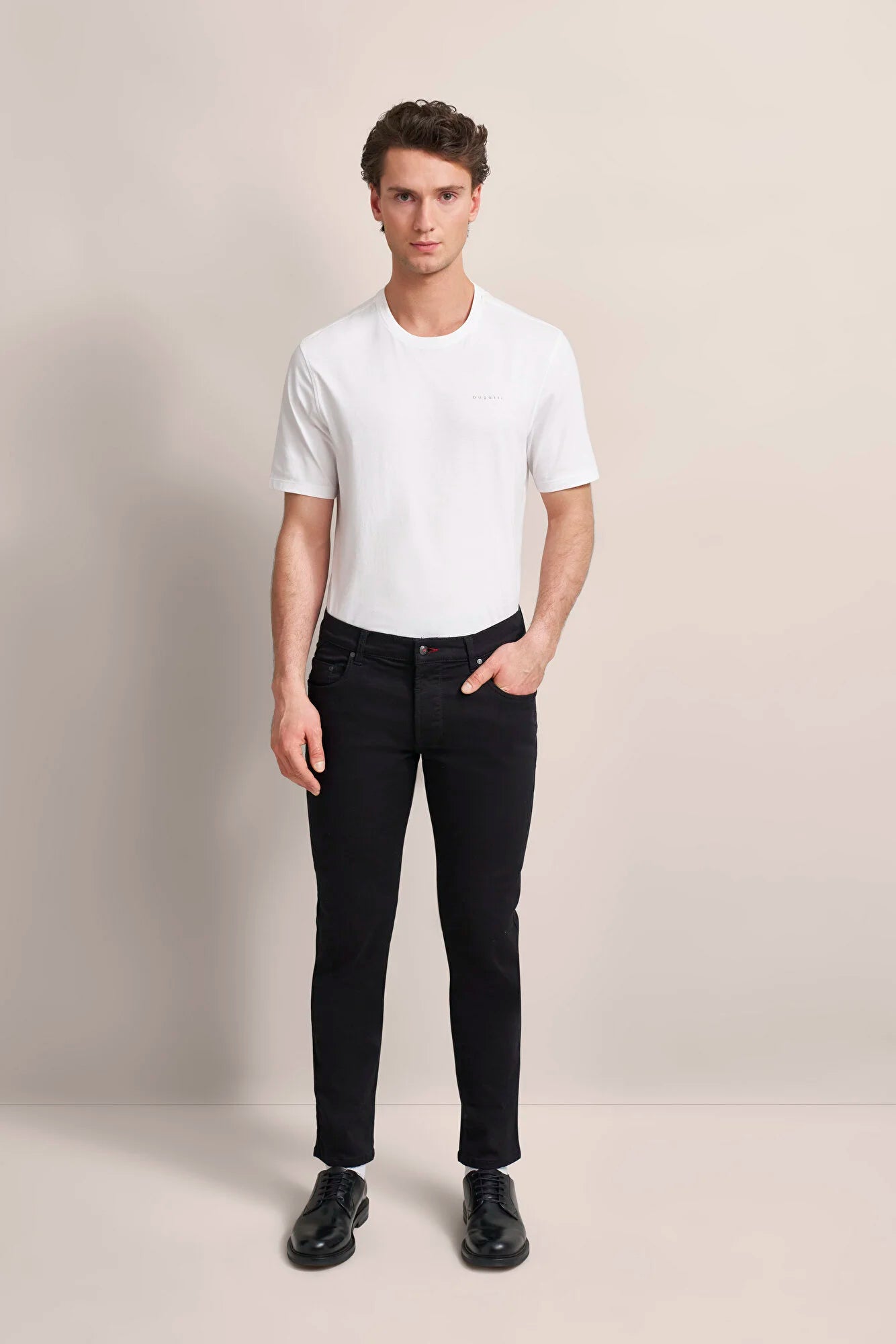 Bugatti Flexcity Stretch Black Jeans - Matt O'Brien Fashions