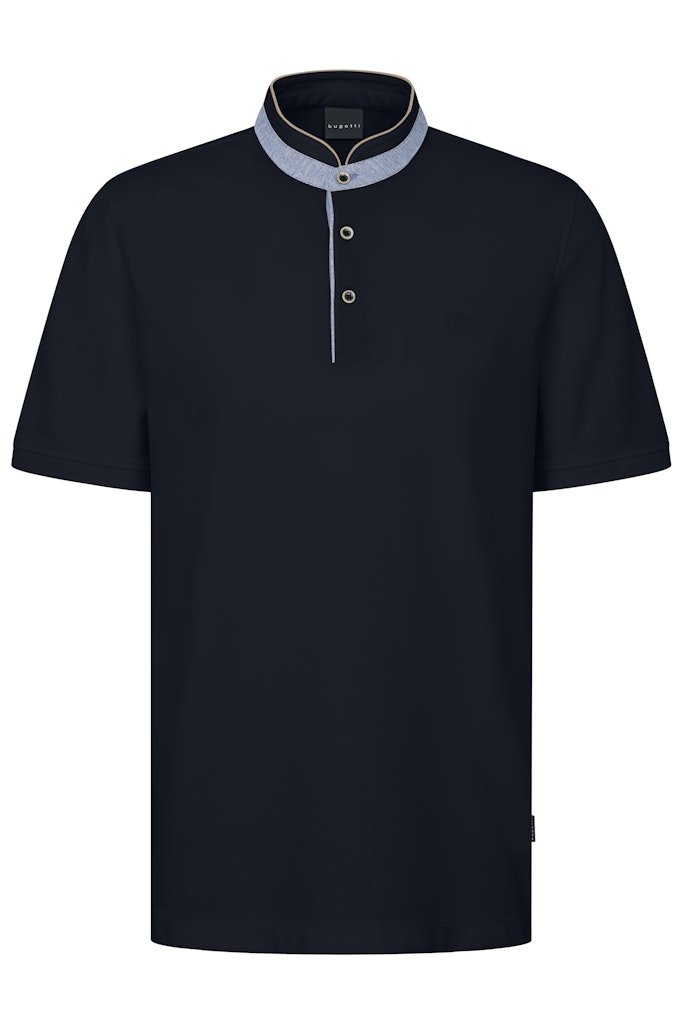 Bugatti Mandarin Collar Polo - Matt O'Brien Fashions