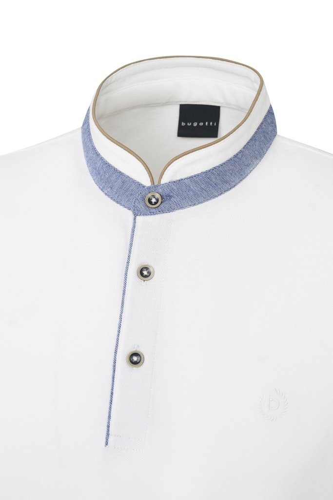 Bugatti Mandarin Collar Polo - Matt O'Brien Fashions