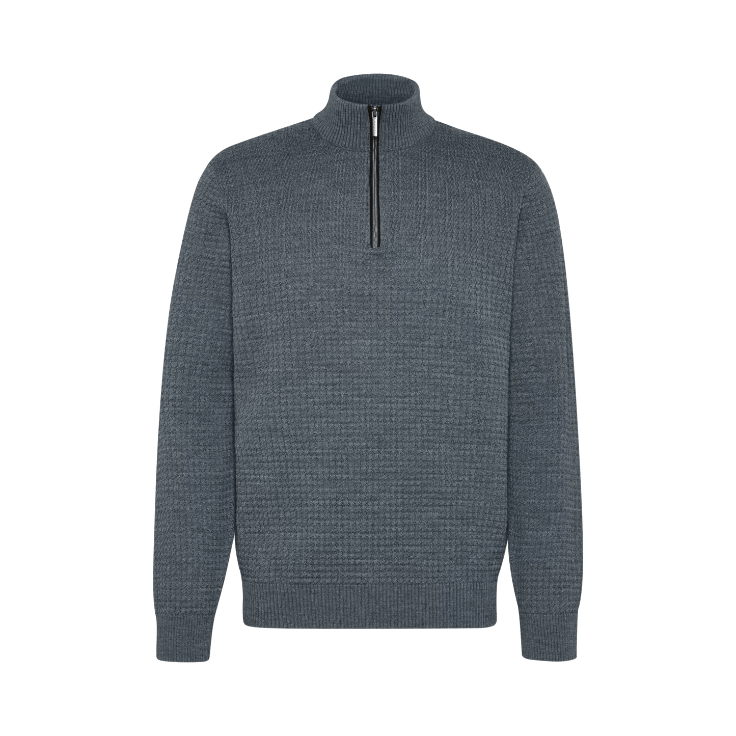Bugatti Textured Quarter Zip Jumper - Matt O'Brien Fashions