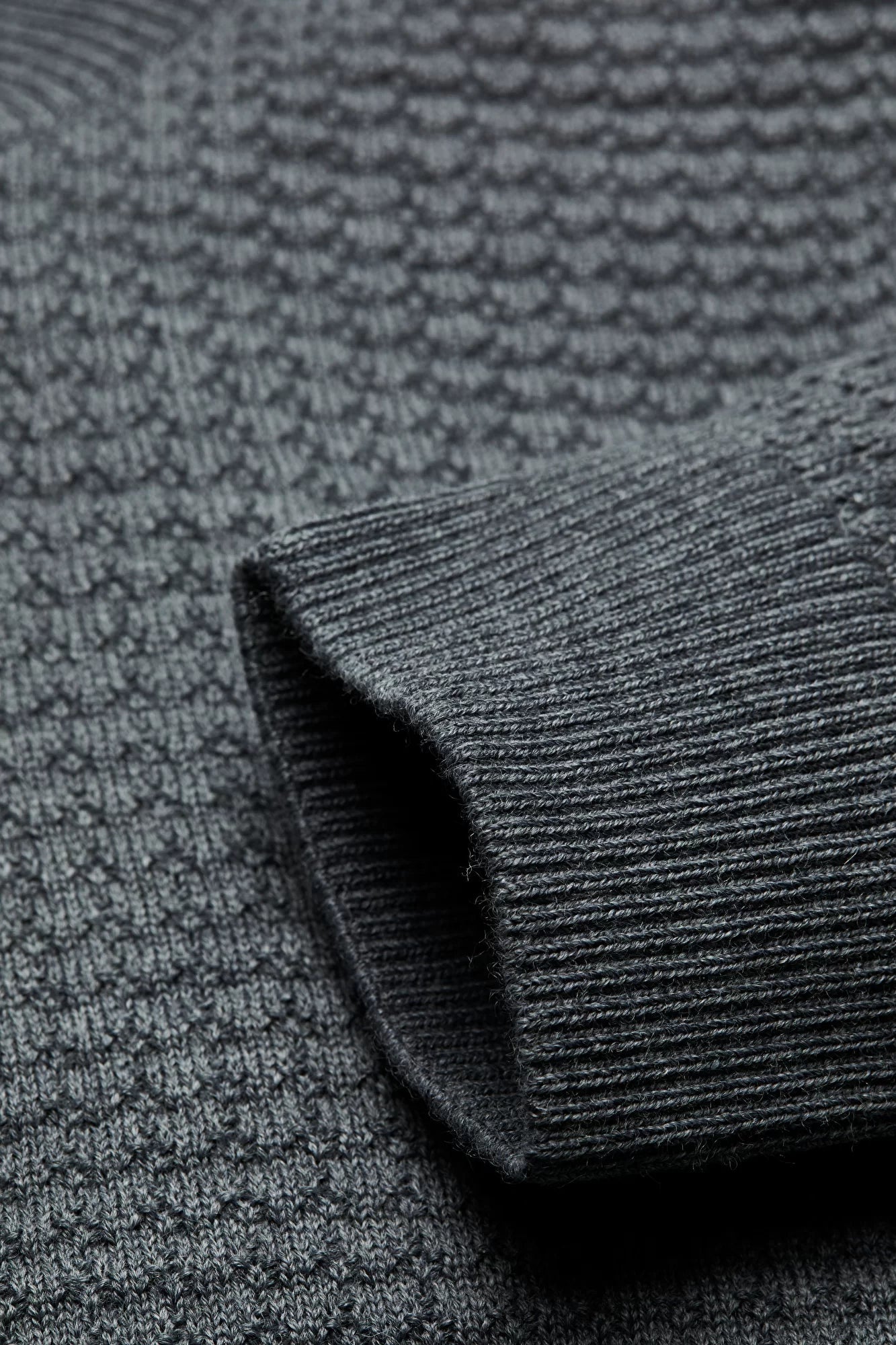 Bugatti Textured Quarter Zip Jumper - Matt O'Brien Fashions
