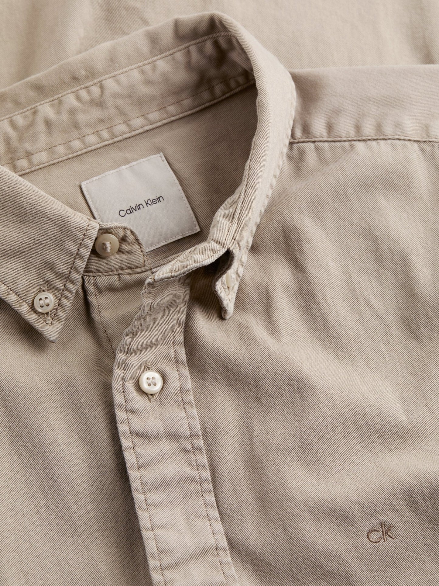 Calvin Klein Garment Dyed Twill Shirt - Matt O'Brien Fashions