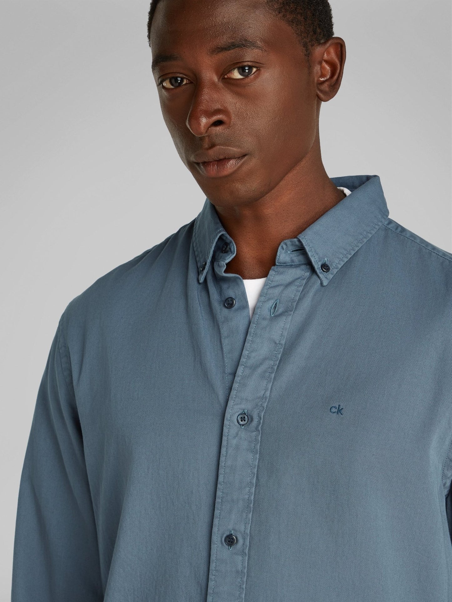 Calvin Klein Garment Dyed Twill Shirt - Matt O'Brien Fashions