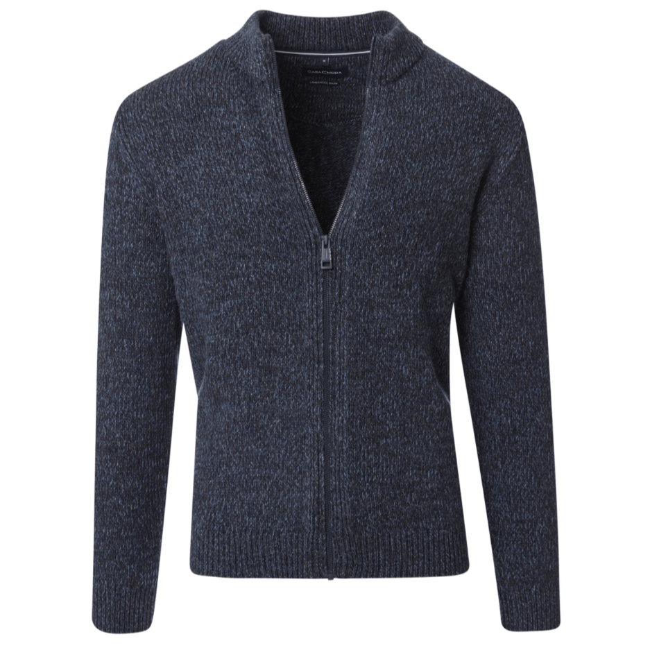 Casa Moda Full Zip Wool Mix Cardigan - Matt O'Brien Fashions