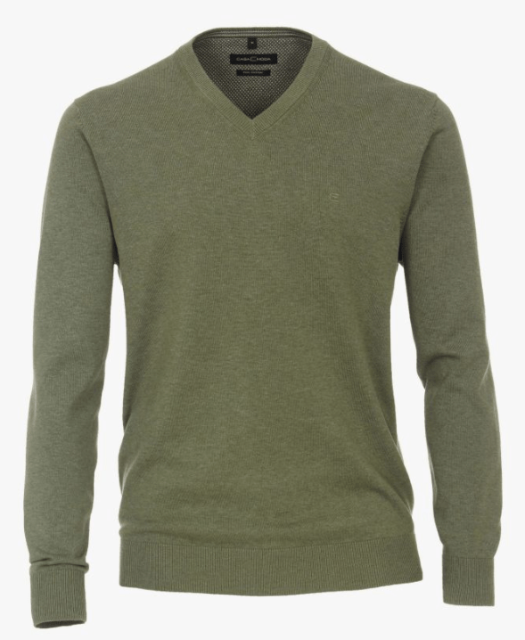 Casa Moda V - Neck Cotton Jumper - Matt O'Brien Fashions