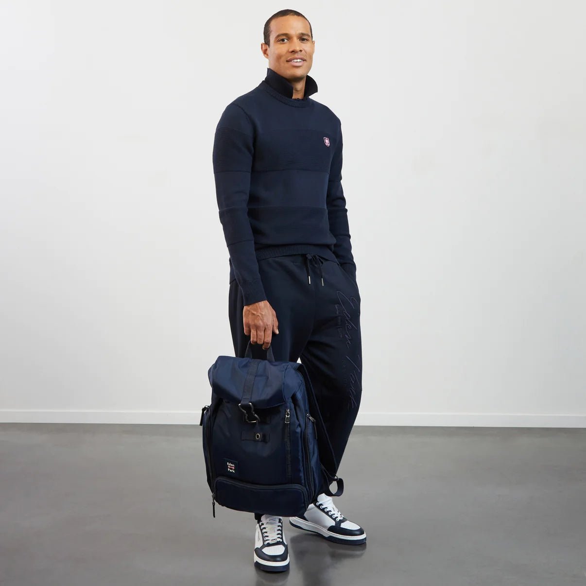 Eden Park Crew Neck Combination Knit - Matt O'Brien Fashions