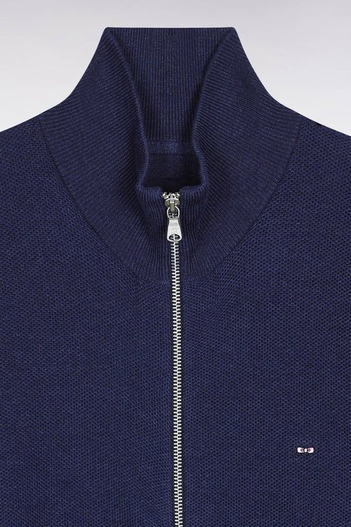 Eden Park Full Zip Knitted Top - Matt O'Brien Fashions