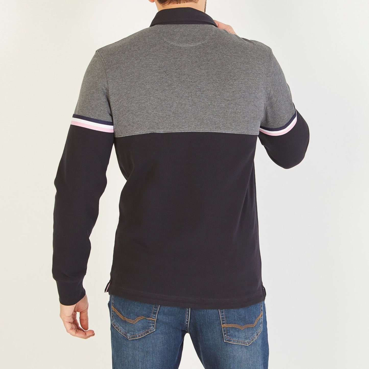 Eden Park Two Tone Rugby Top - Matt O'Brien Fashions