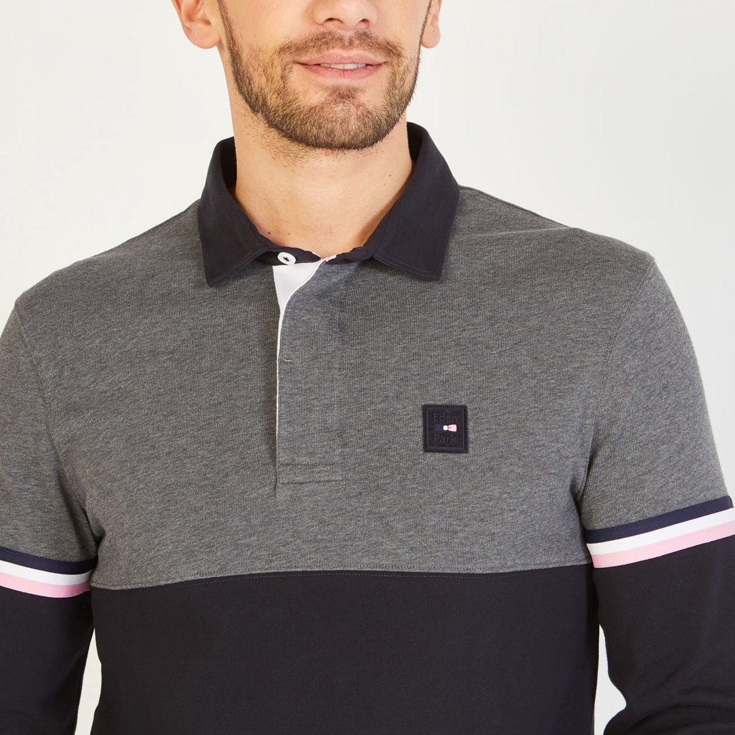 Eden Park Two Tone Rugby Top - Matt O'Brien Fashions