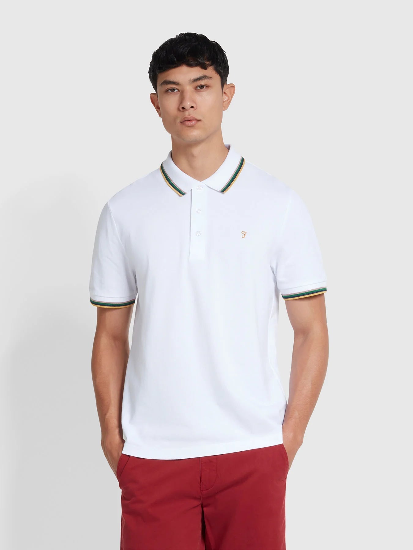 Farah Alvin Tipped Polo - Matt O'Brien Fashions