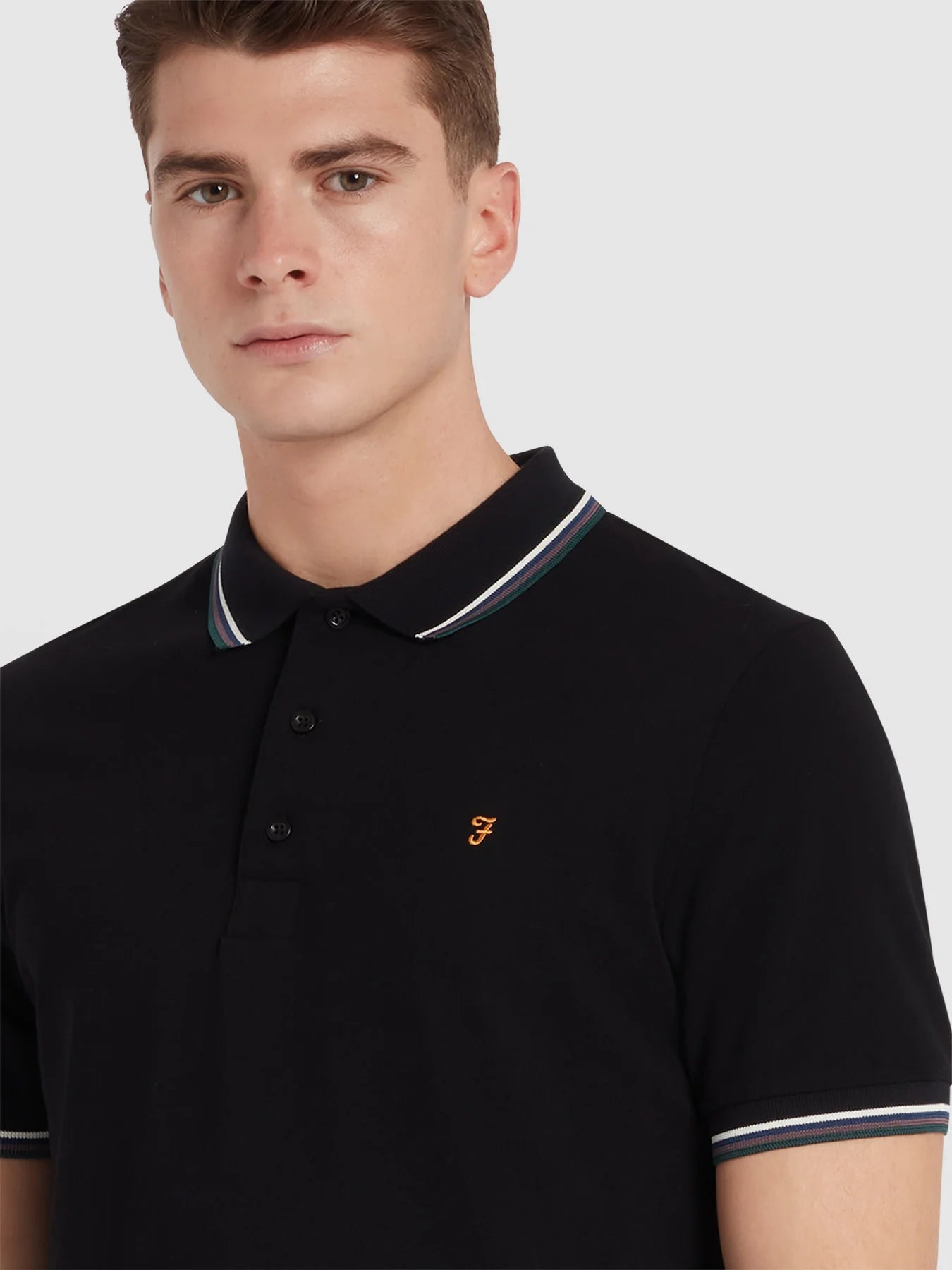 Farah Alvin Tipped Polo - Matt O'Brien Fashions