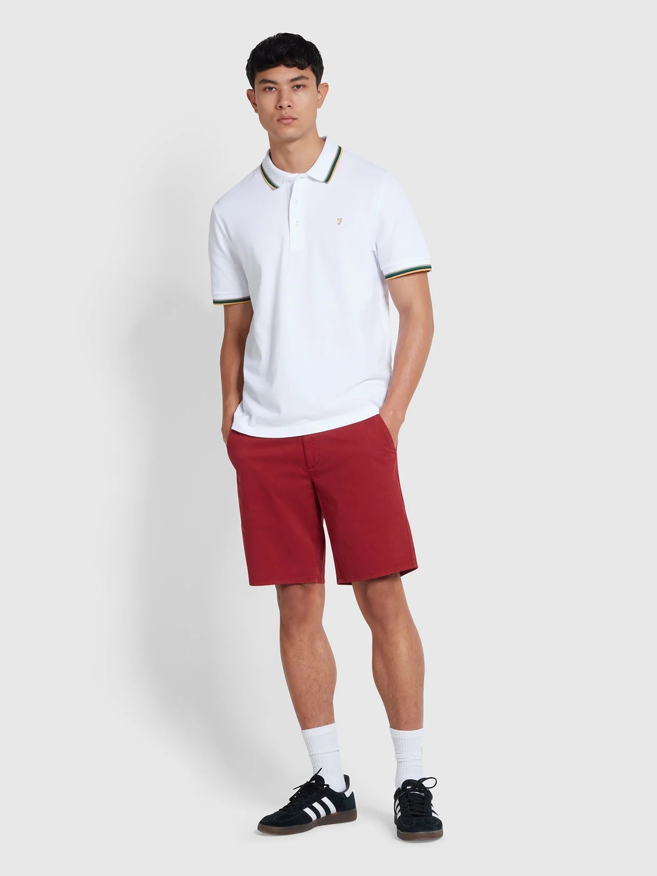 Farah Alvin Tipped Polo - Matt O'Brien Fashions