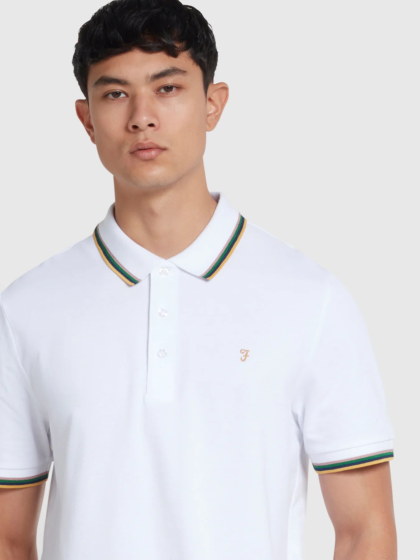 Farah Alvin Tipped Polo - Matt O'Brien Fashions