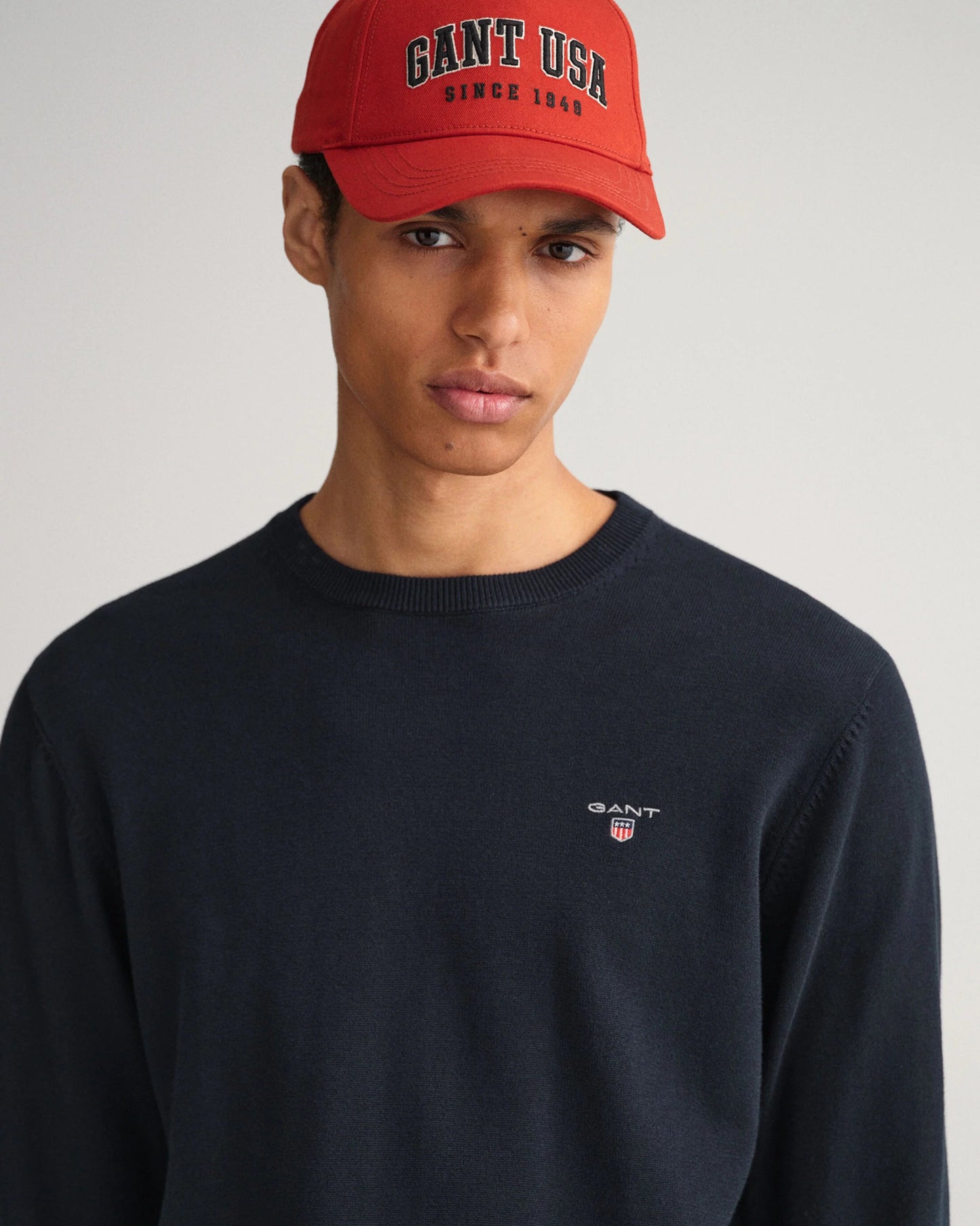 GANT Classic Cotton Crew Neck - Matt O'Brien Fashions