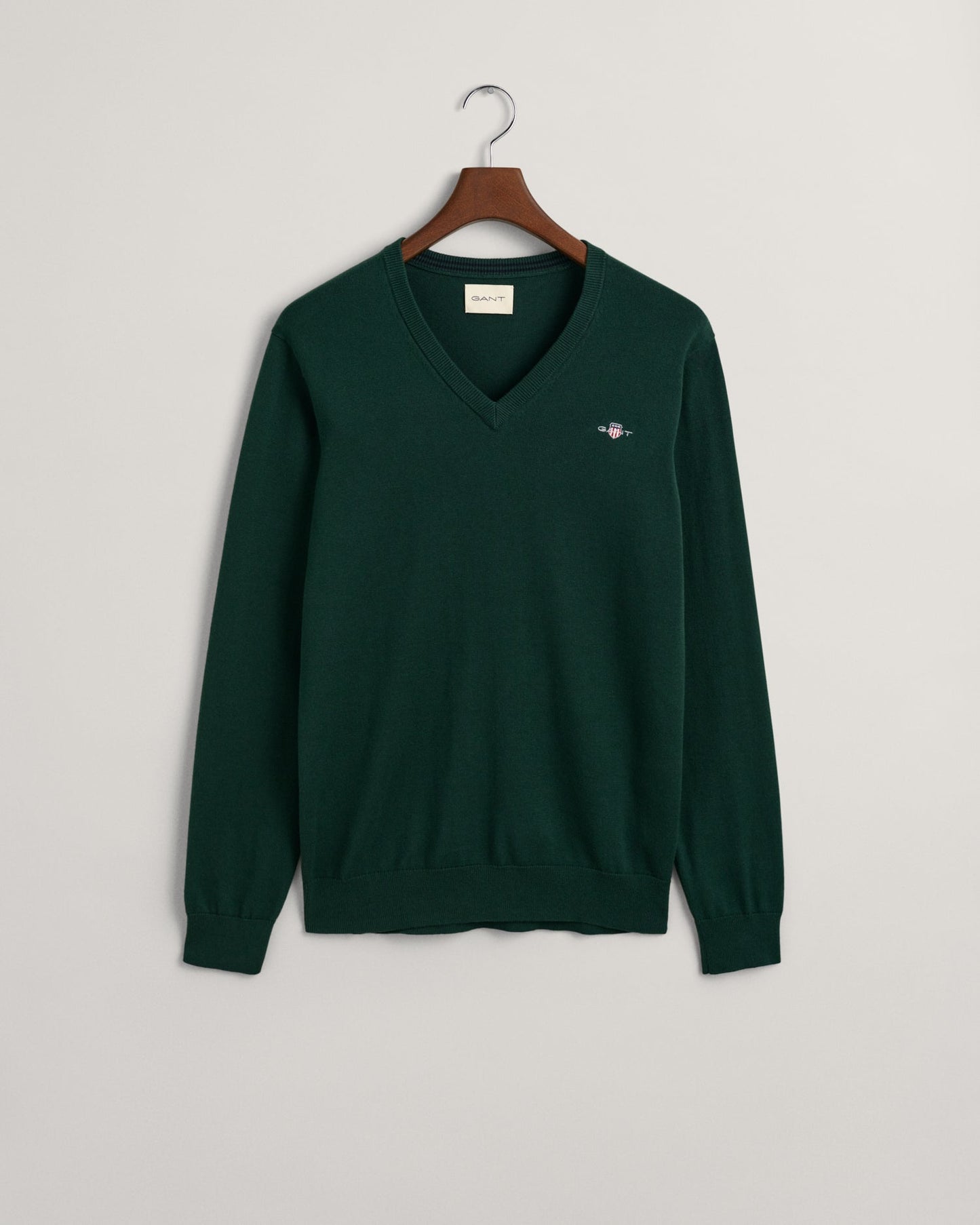 GANT Classic Cotton V - Neck Jumper - Matt O'Brien Fashions
