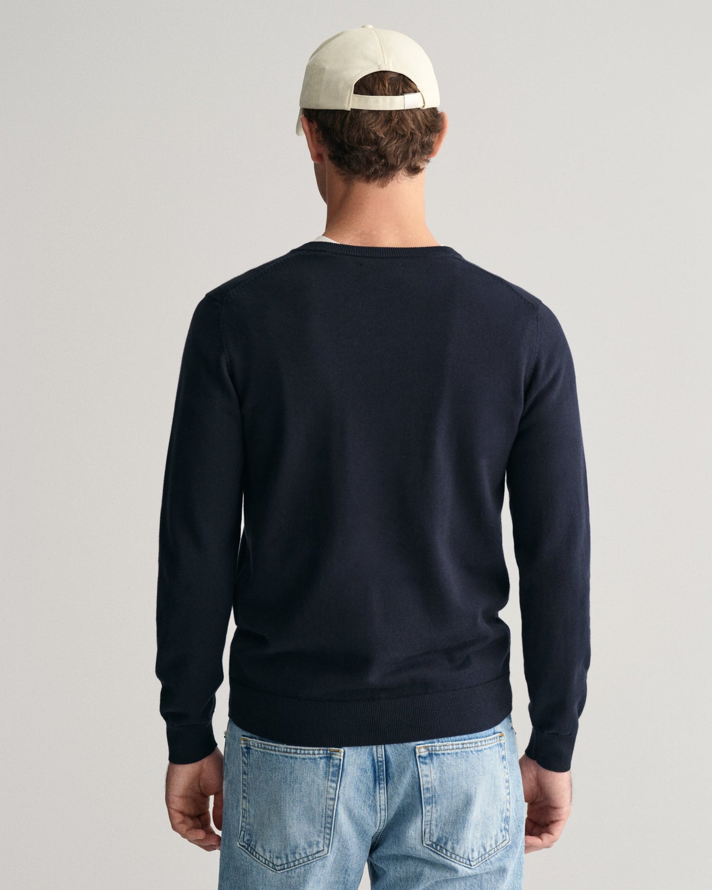GANT Classic Cotton V - Neck Jumper - Matt O'Brien Fashions