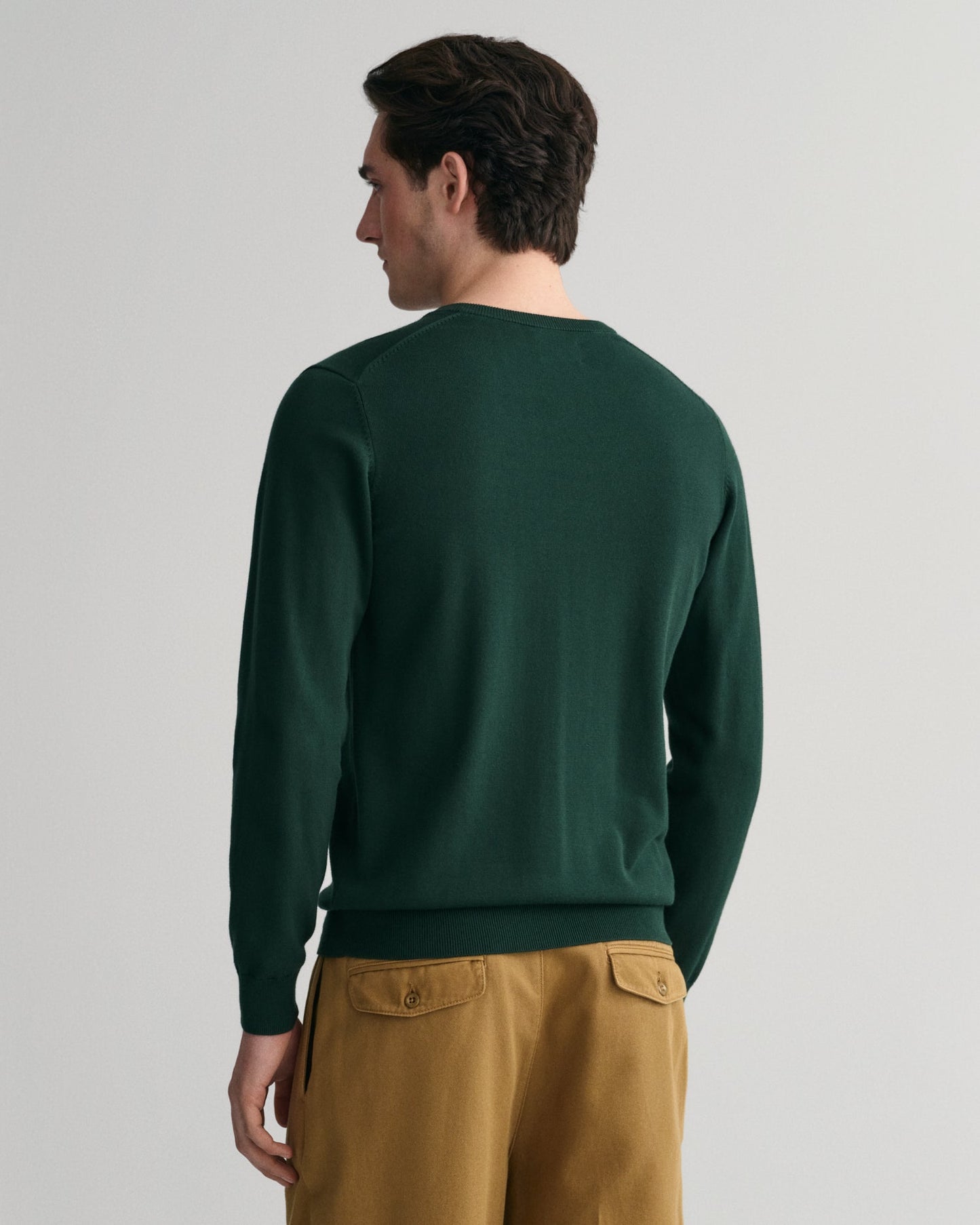 GANT Classic Cotton V - Neck Jumper - Matt O'Brien Fashions