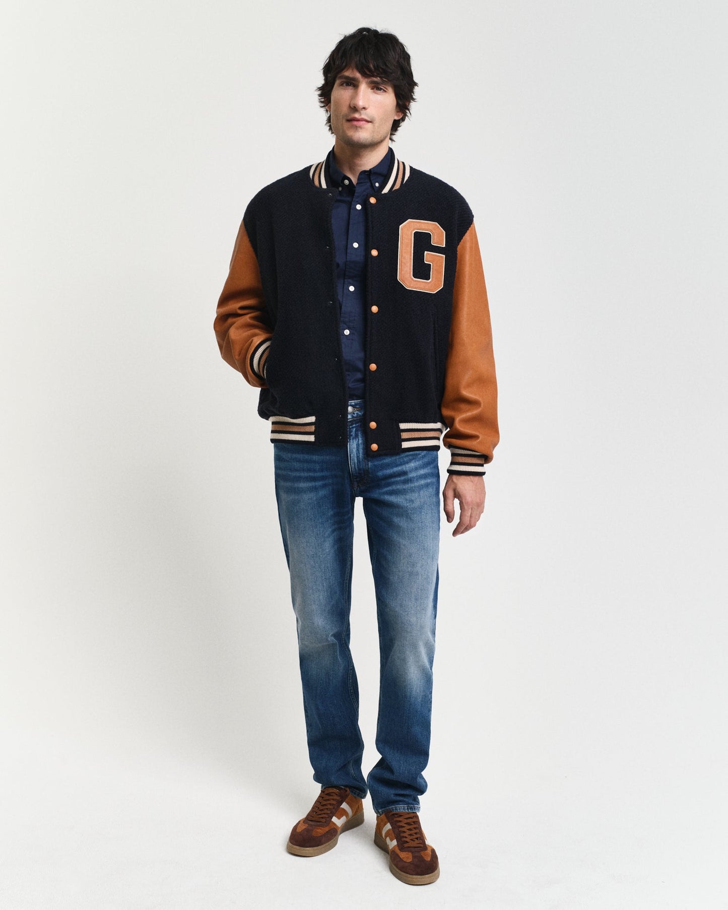 GANT Slim Poplin Long Sleeve Shirt - Matt O'Brien Fashions