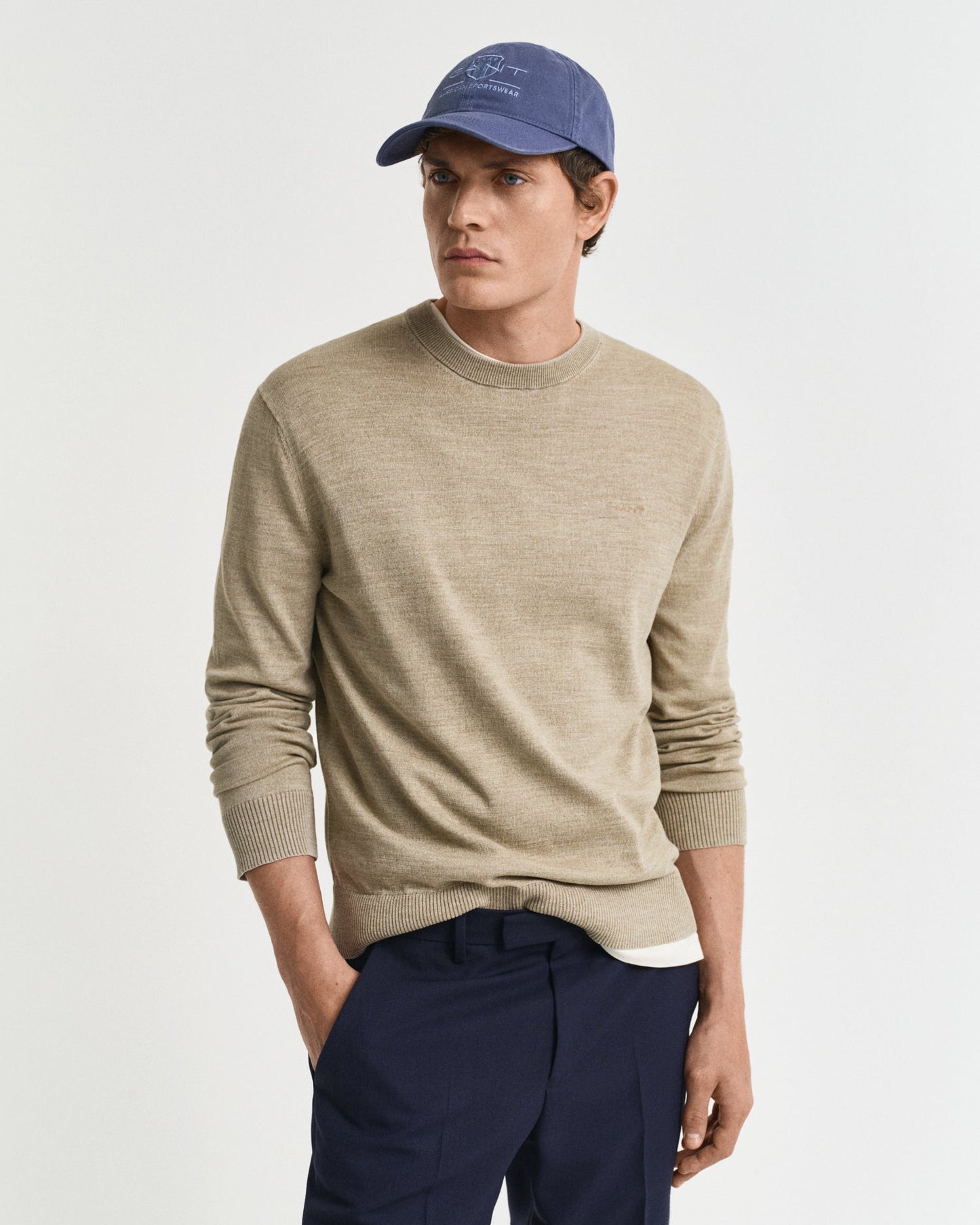 GANT Sun Faded Crew Neck Jumper - Matt O'Brien Fashions
