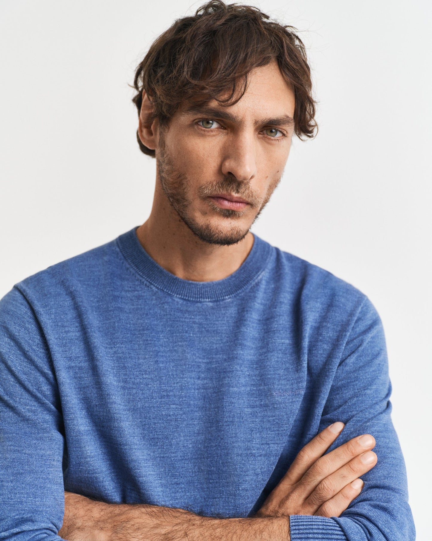 GANT Sun Faded Crew Neck Jumper - Matt O'Brien Fashions