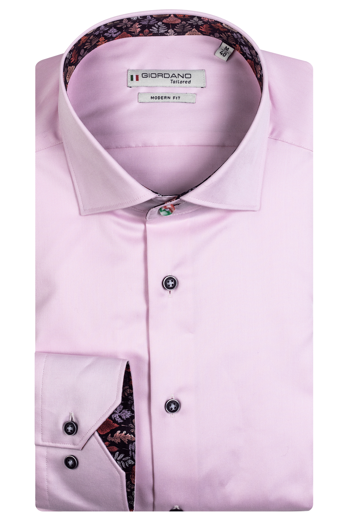 Giordano Maggiore Semi Cutaway Twill Shirt - Matt O'Brien Fashions