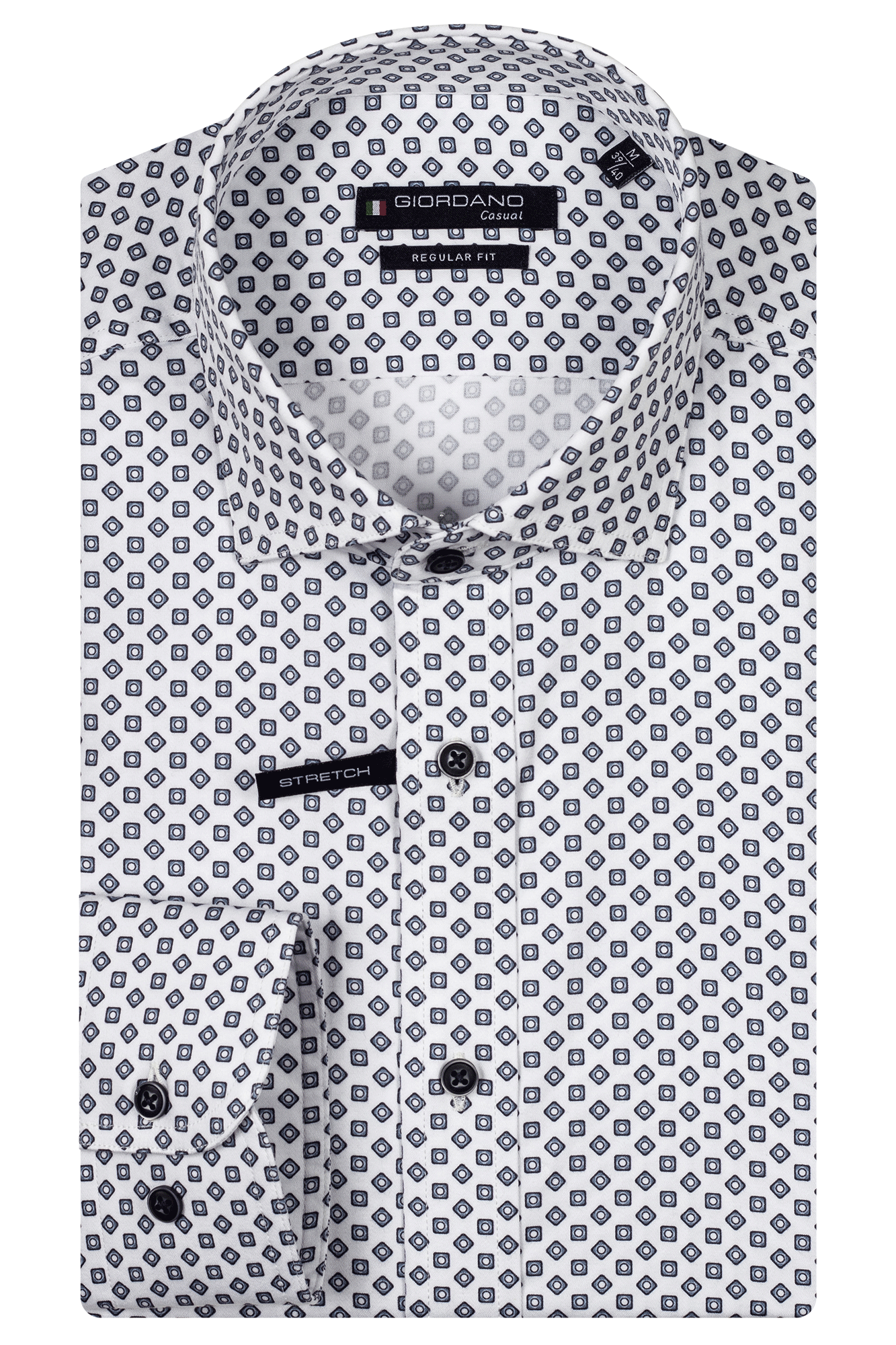 Giordano Regular Fit Geo Print Shirt - Matt O'Brien Fashions