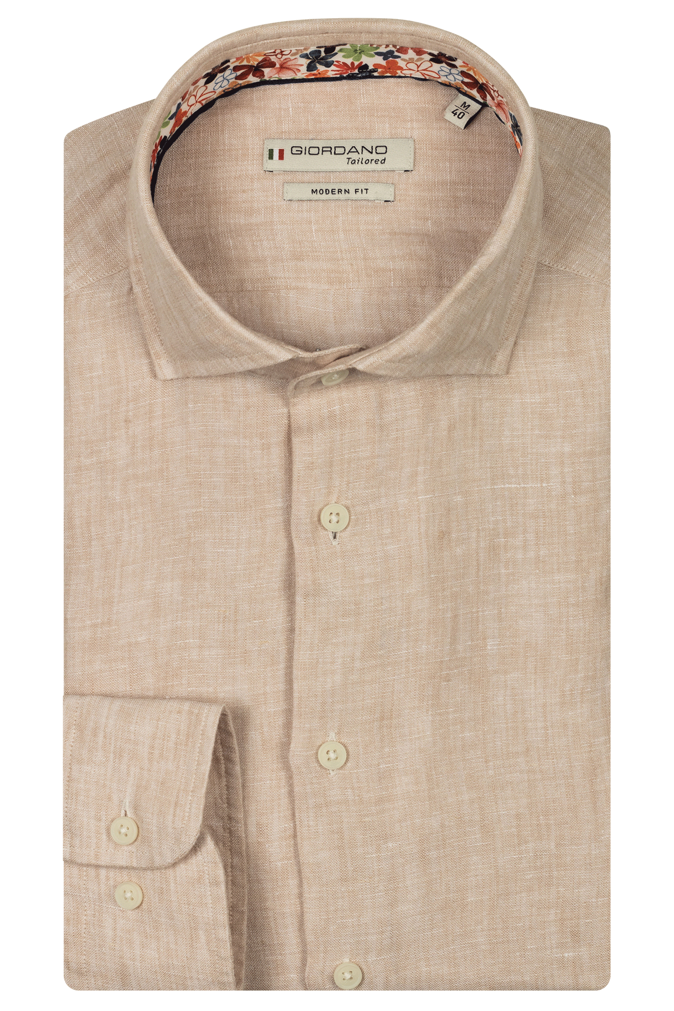 Giordano Row Linen Casual Shirt - Matt O'Brien Fashions