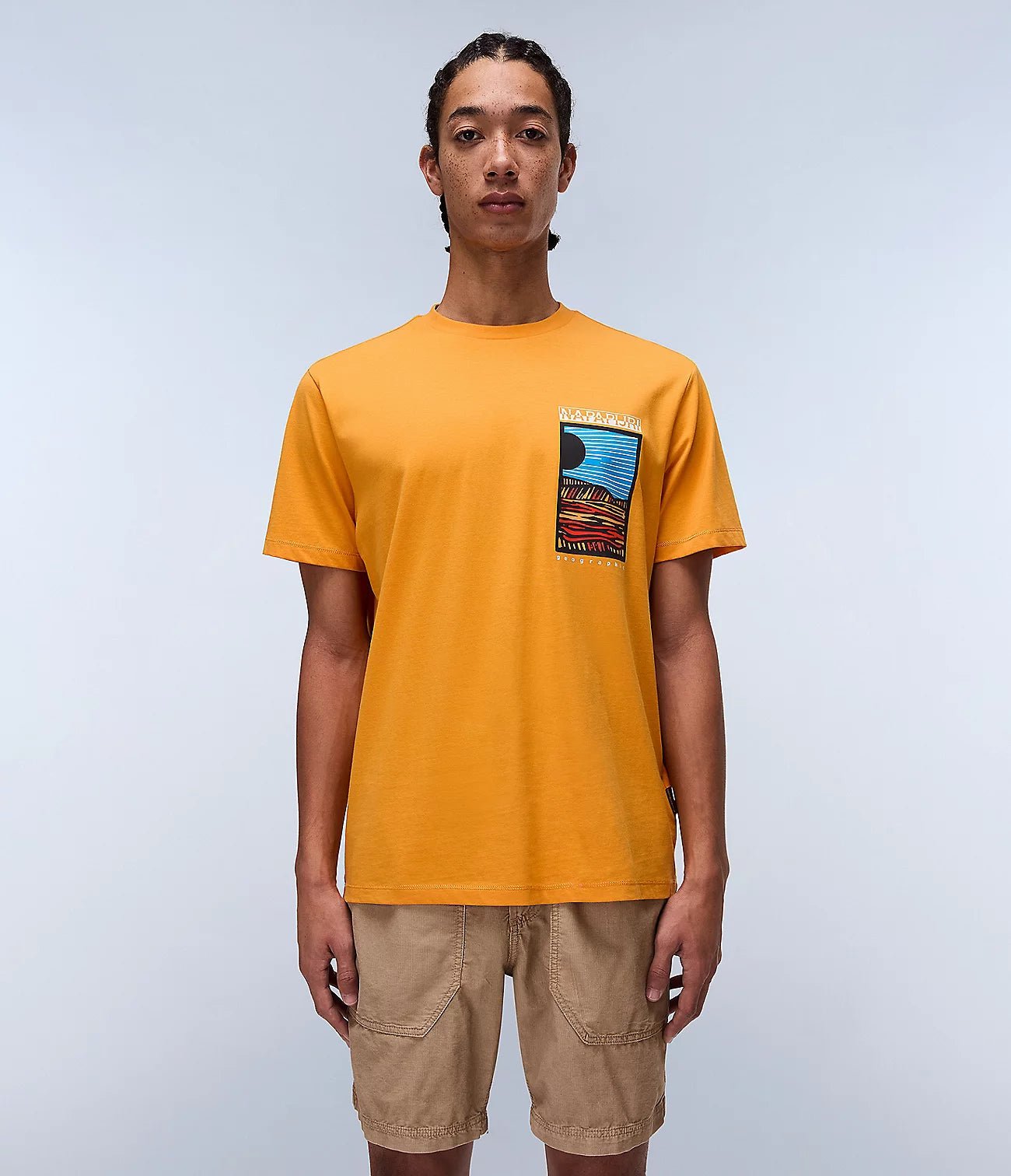 Napapijri Valdor Small Print T-Shirt - Matt O'Brien Fashions