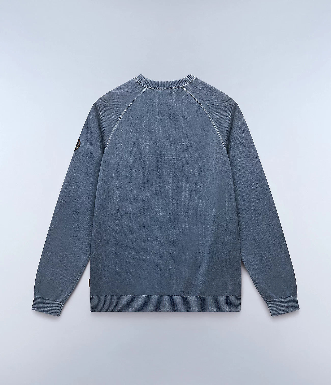 Napapijri Zanca Textured Crew Neck Jumper - Matt O'Brien Fashions