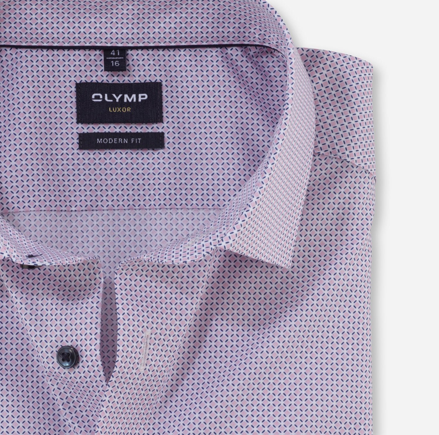 Olymp Luxor Modern Fit Print Shirt - Matt O'Brien Fashions