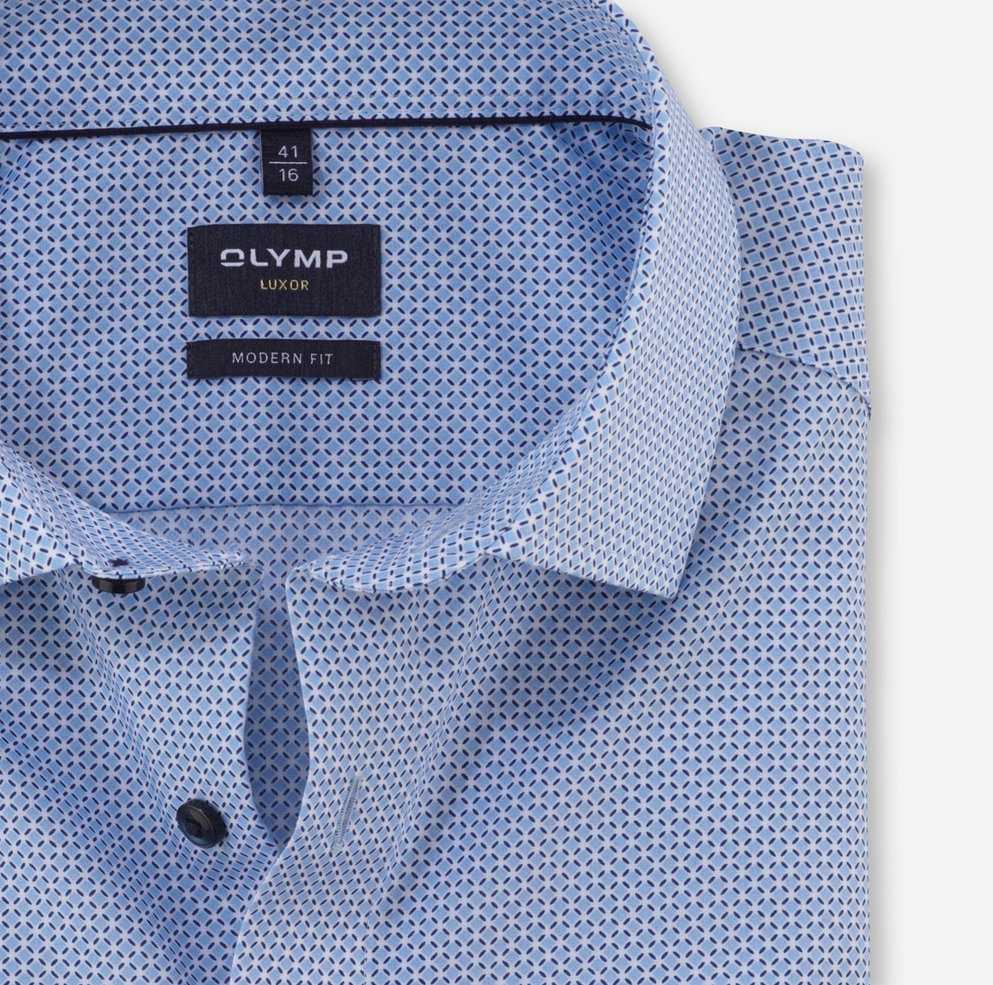 Olymp Luxor Modern Fit Print Shirt - Matt O'Brien Fashions
