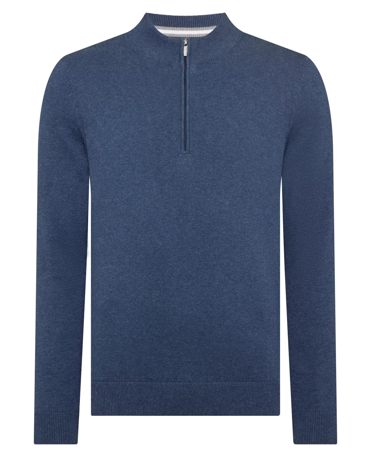 Remus Uomo Quarter Zip Cotton Sweater - Matt O'Brien Fashions
