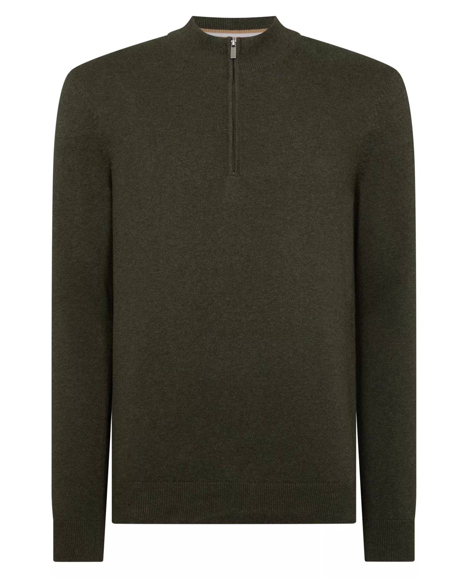 Remus Uomo Quarter Zip Cotton Sweater - Matt O'Brien Fashions