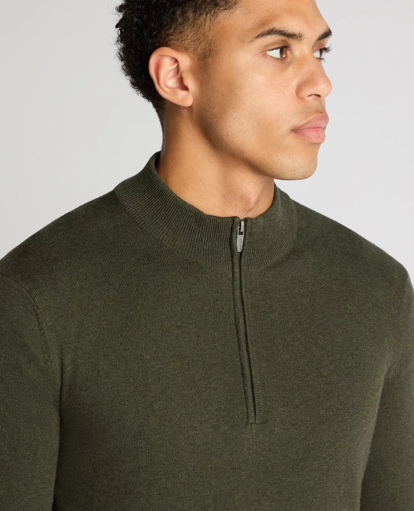 Remus Uomo Quarter Zip Cotton Sweater - Matt O'Brien Fashions