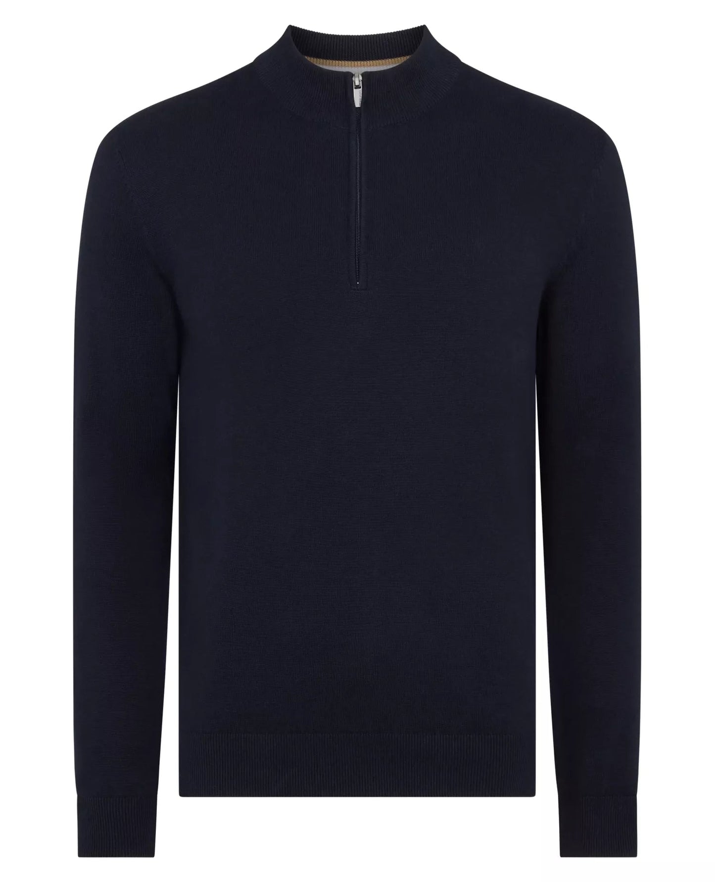 Remus Uomo Quarter Zip Cotton Sweater - Matt O'Brien Fashions