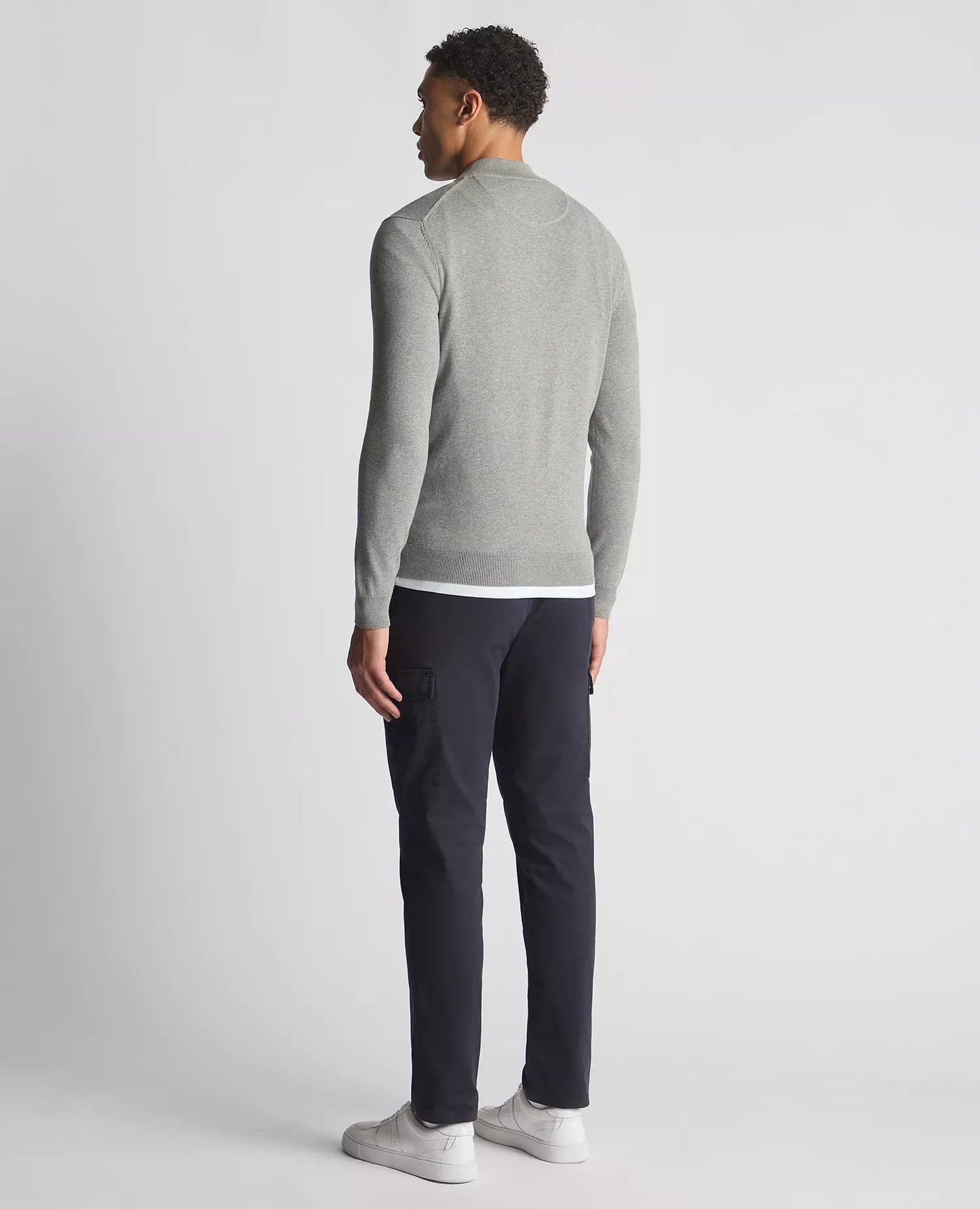 Remus Uomo Quarter Zip Cotton Sweater - Matt O'Brien Fashions
