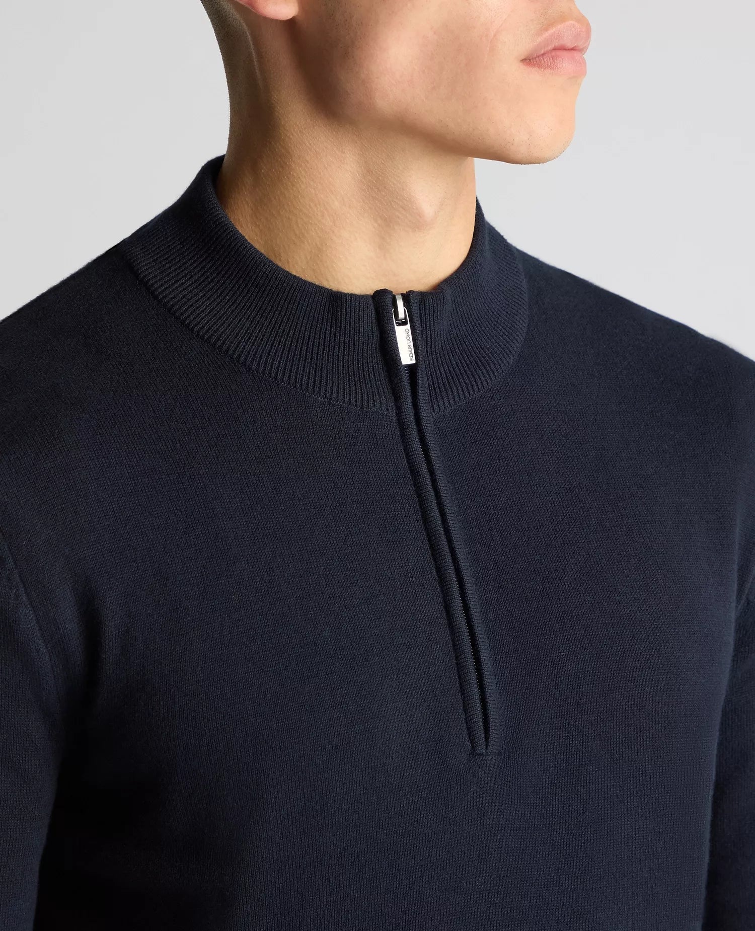 Remus Uomo Quarter Zip Cotton Sweater - Matt O'Brien Fashions