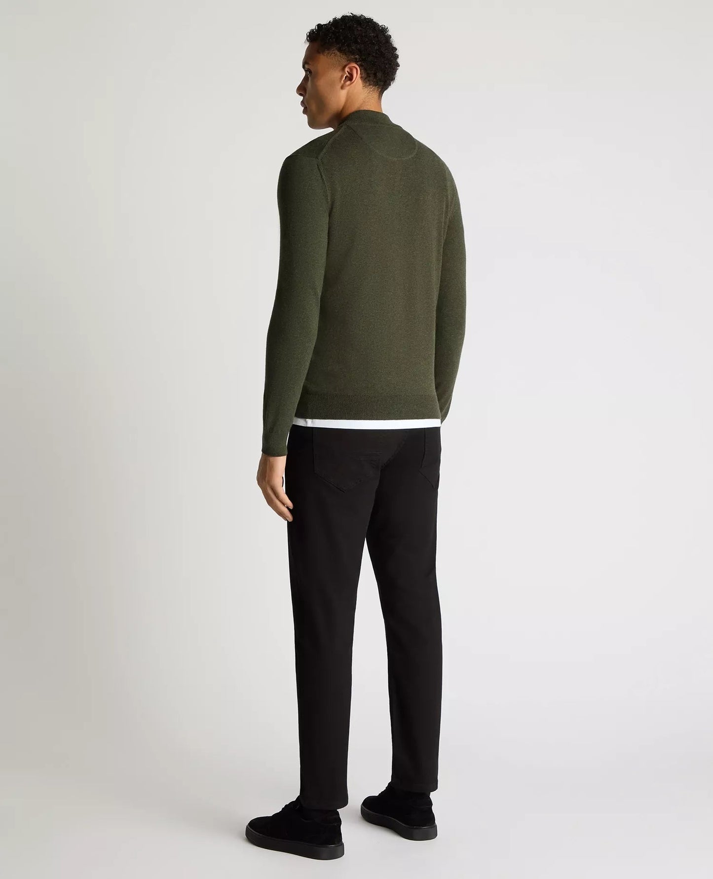 Remus Uomo Quarter Zip Cotton Sweater - Matt O'Brien Fashions